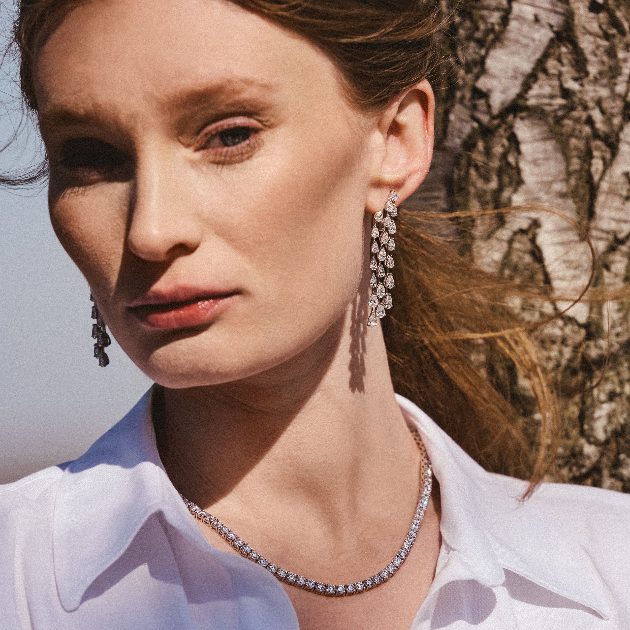 LUXE 20.00ct Lab Diamond Necklace with IGI Certified Brilliant-Cut Diamonds in 18K White Gold - Image 2
