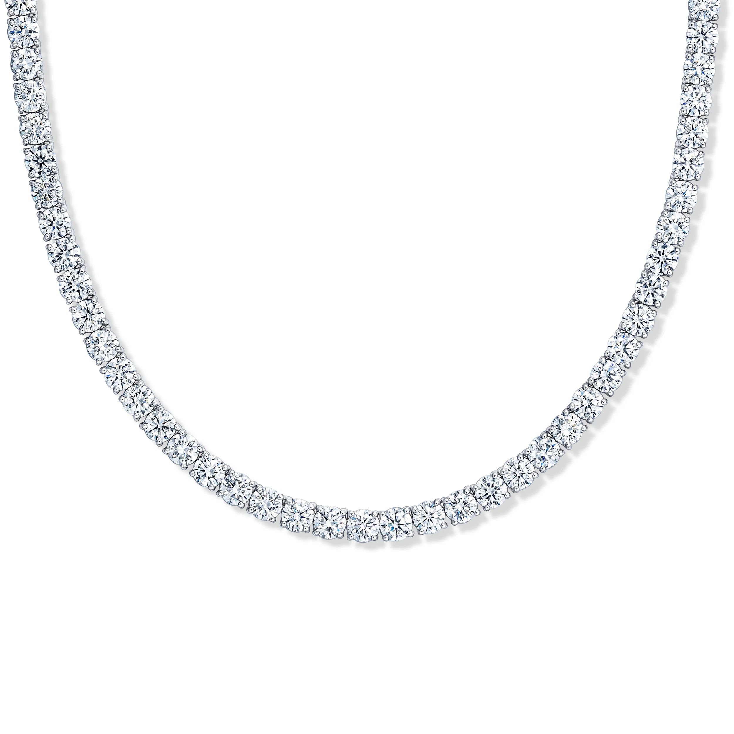 LUXE 30.00ct Lab Diamond Necklace with IGI Certified Brilliant-Cut Diamonds in 18K White Gold - Image 5