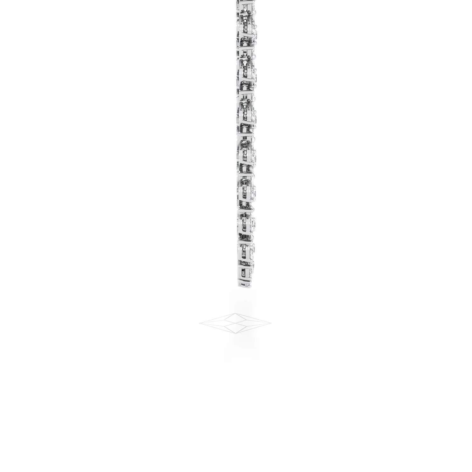 Luxe Floral 17.00ct Marquise and Round Cut Lab Diamond Tennis Necklace in 18K White Gold - Image 68