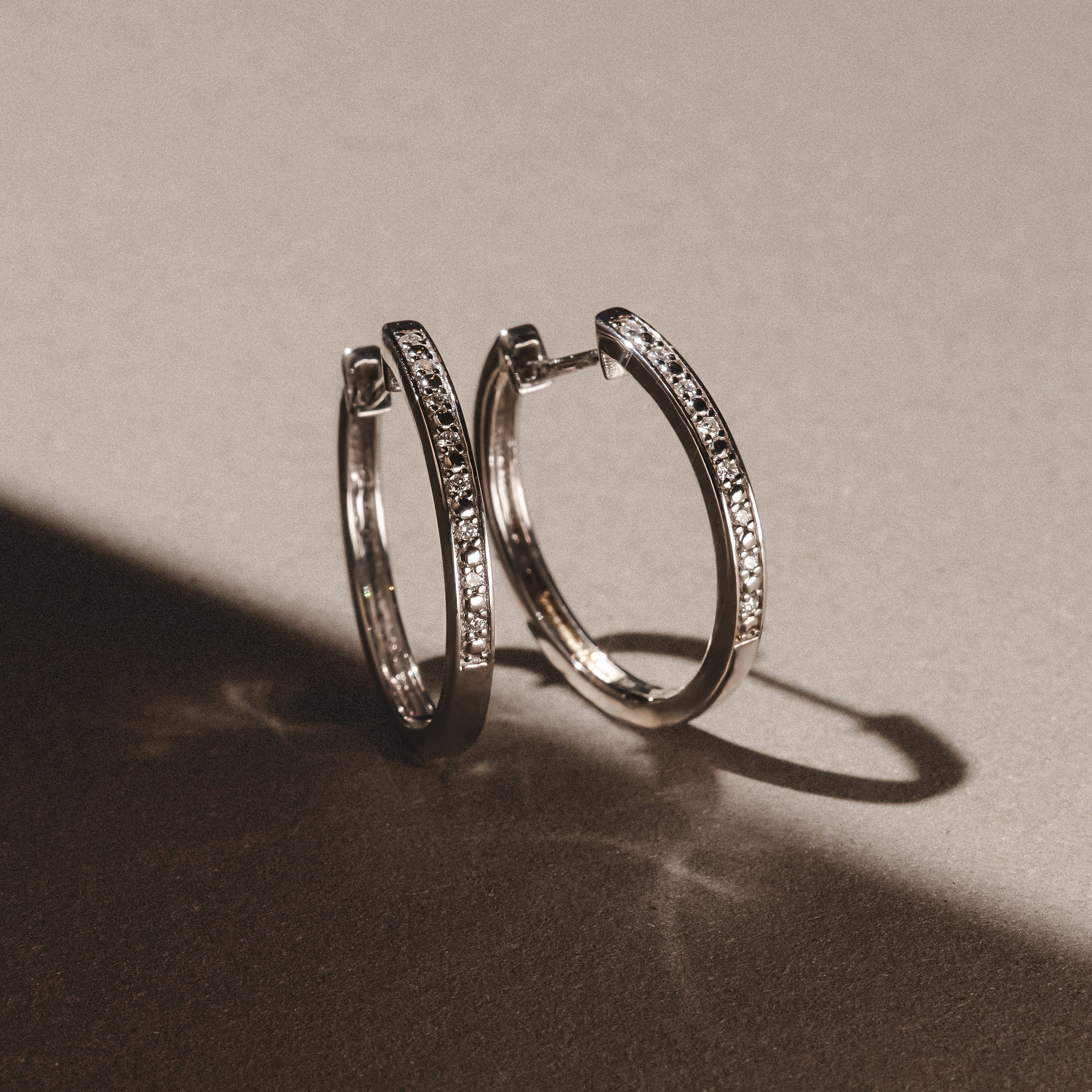 Lyra 0.16ct Lab Diamond Hoop Earrings in Sterling Silver - Image 8