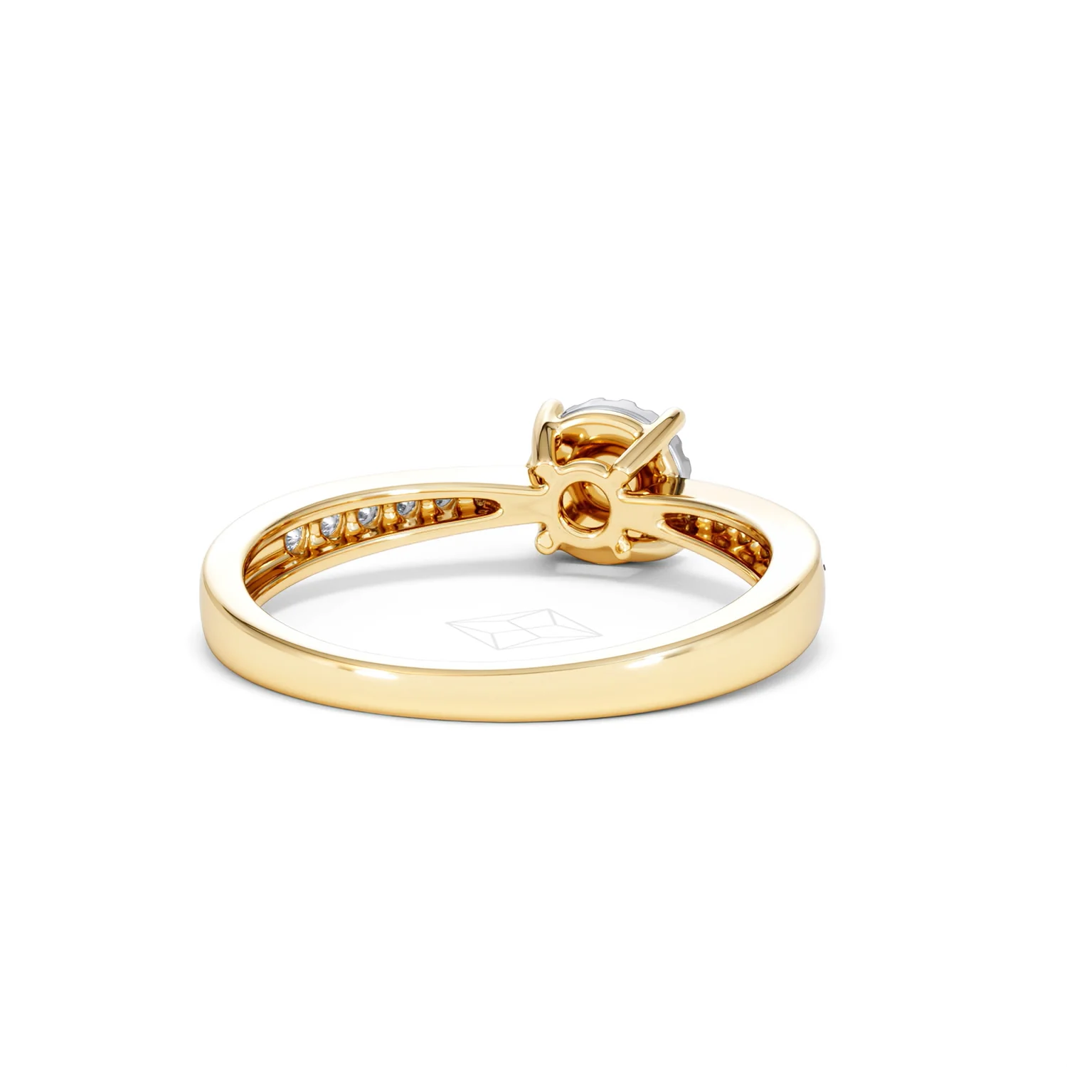 Masami Diamond Engagement Ring 0.20ct Pave Set in 9K Yellow Gold - Image 46