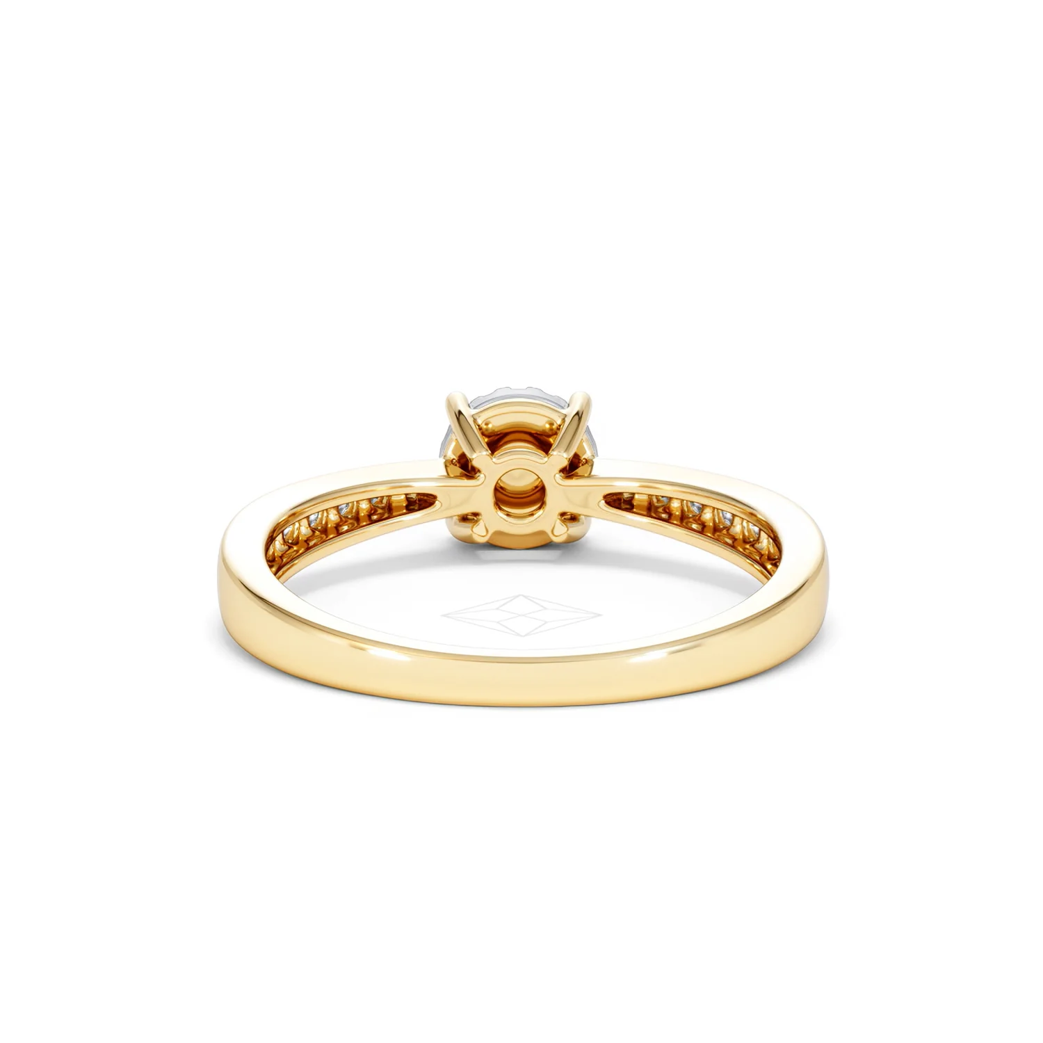 Masami Diamond Engagement Ring 0.20ct Pave Set in 9K Yellow Gold - Image 50