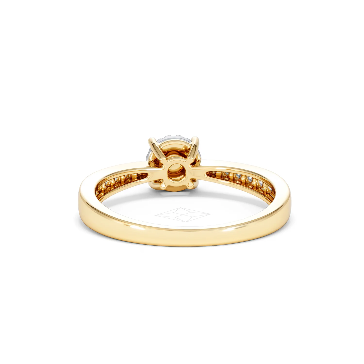 Masami Diamond Engagement Ring 0.20ct Pave Set in 9K Yellow Gold - Image 51