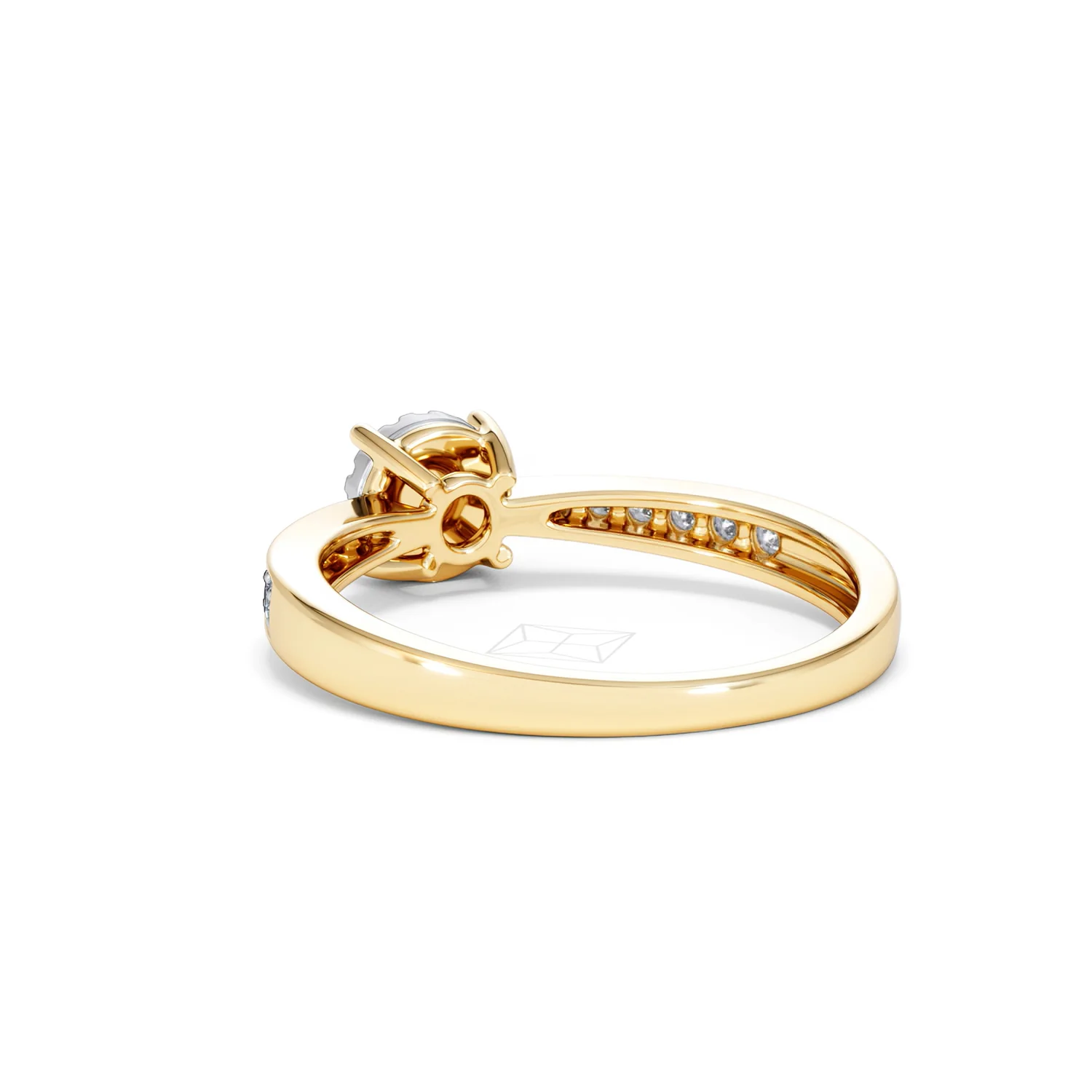 Masami Diamond Engagement Ring 0.20ct Pave Set in 9K Yellow Gold - Image 56