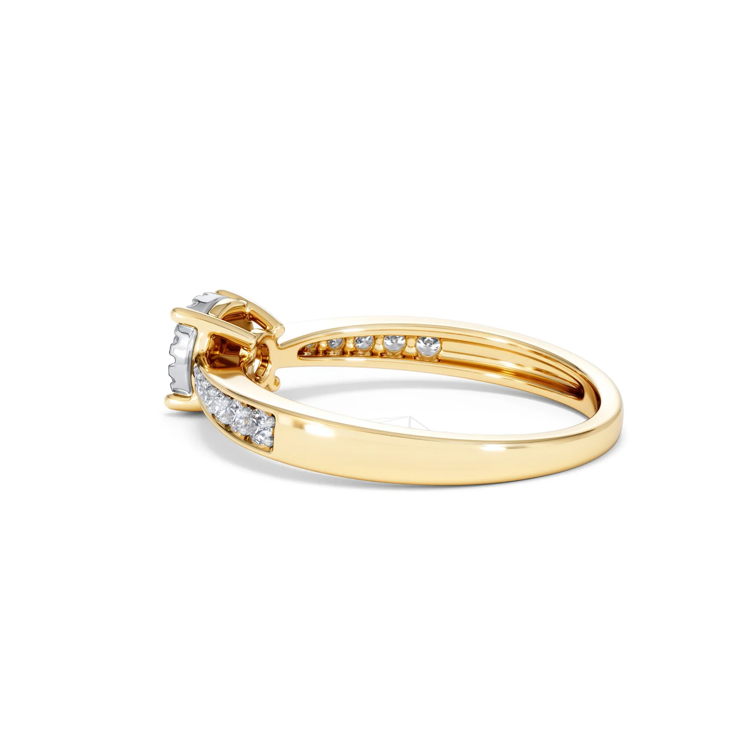 Masami Diamond Engagement Ring 0.20ct Pave Set in 9K Yellow Gold - Image 64