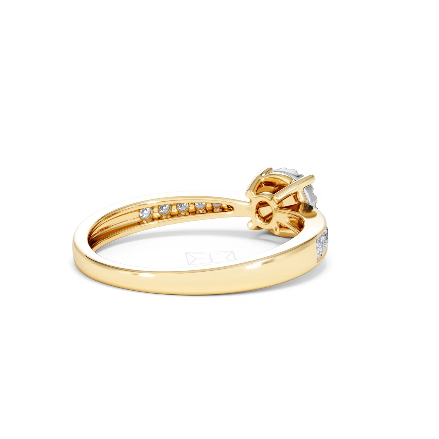 Masami Lab Diamond Engagement Ring 0.20ct Pave Set in 18K Gold Vermeil - Image 41