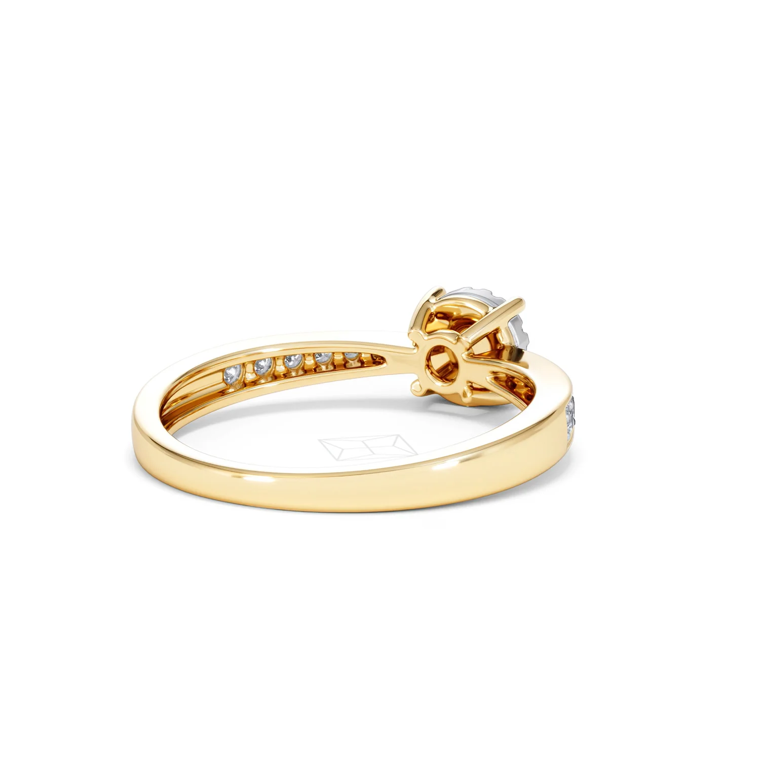 Masami Lab Diamond Engagement Ring 0.20ct Pave Set in 18K Gold Vermeil - Image 43