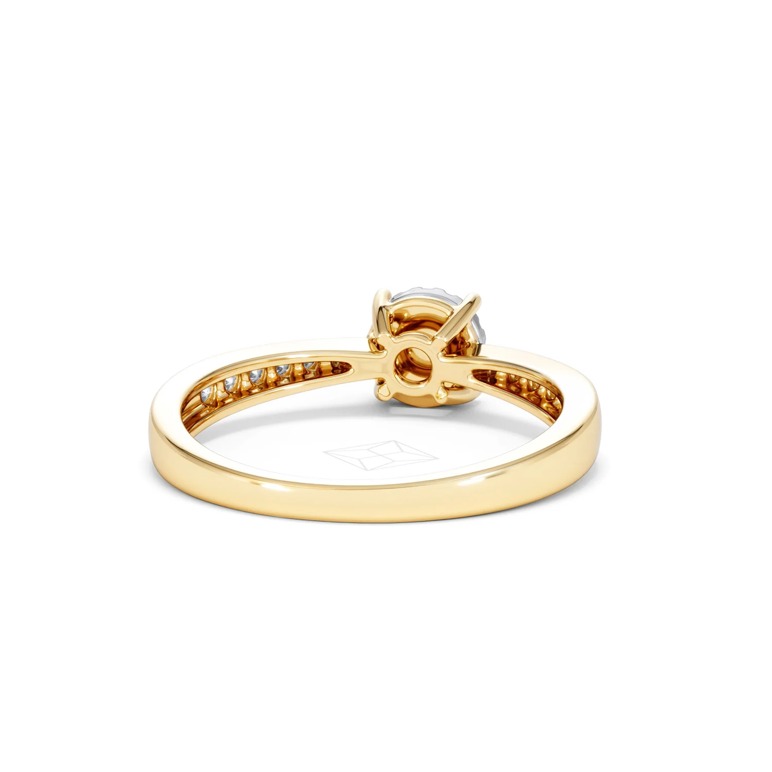 Masami Lab Diamond Engagement Ring 0.20ct Pave Set in 18K Gold Vermeil - Image 47