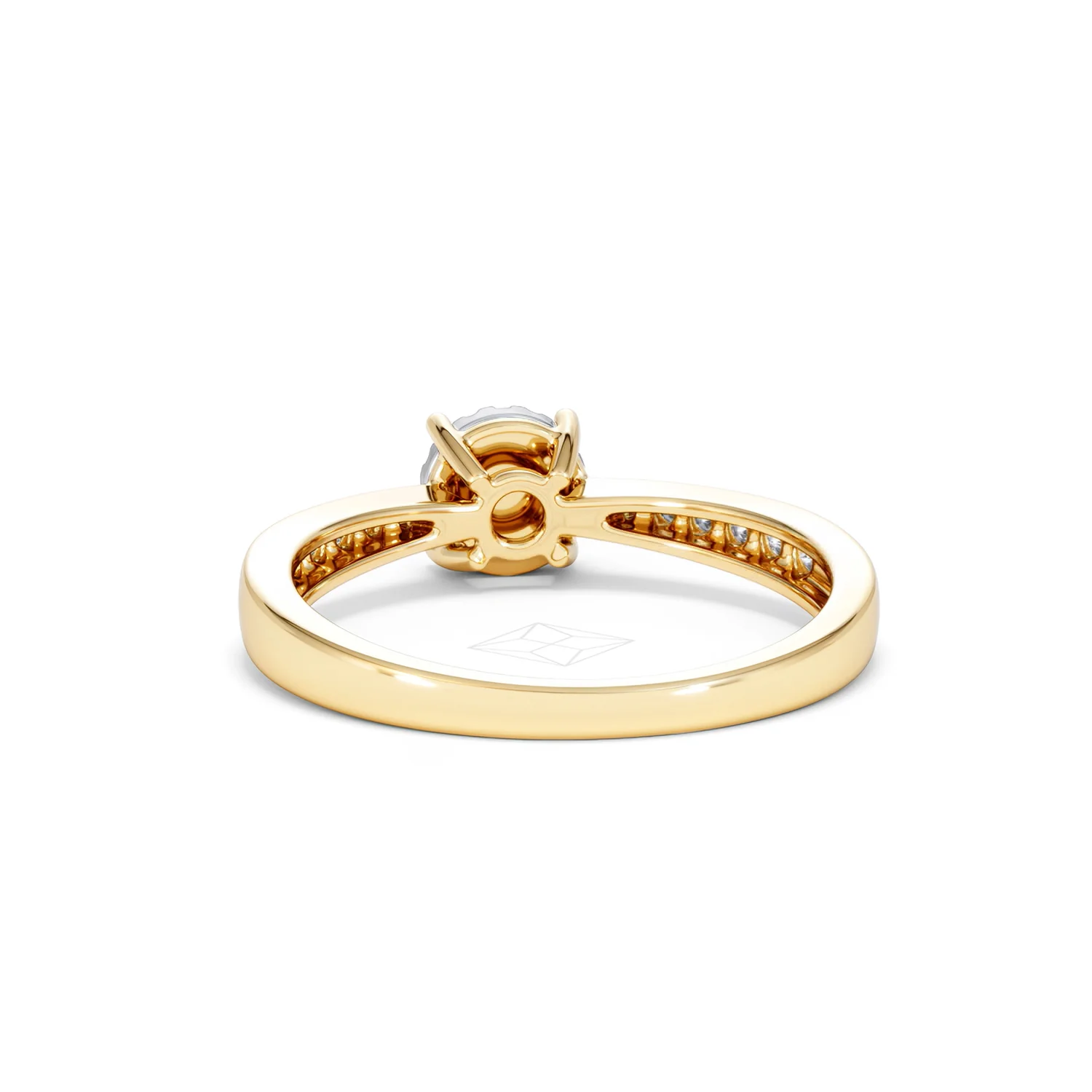Masami Lab Diamond Engagement Ring 0.20ct Pave Set in 18K Gold Vermeil - Image 52