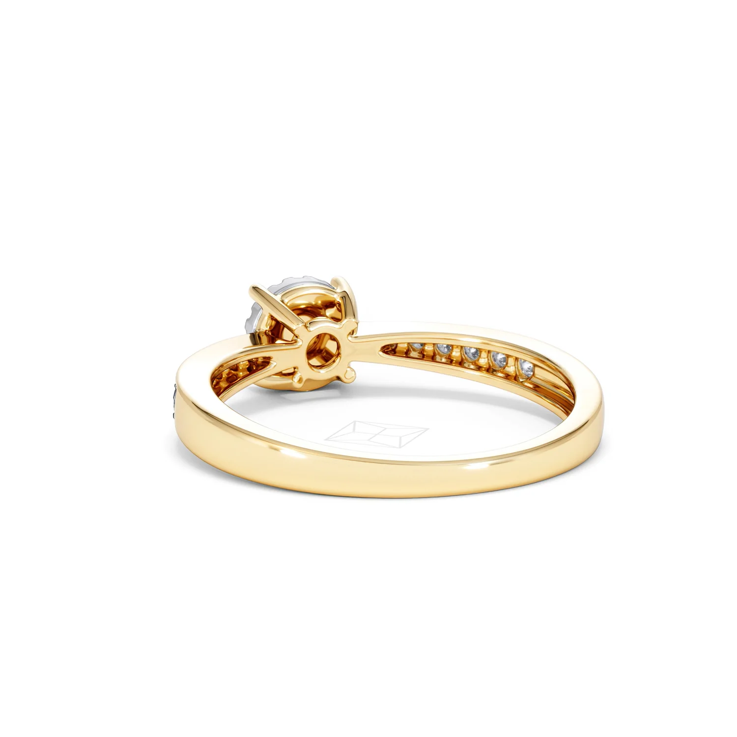Masami Lab Diamond Engagement Ring 0.20ct Pave Set in 18K Gold Vermeil - Image 55