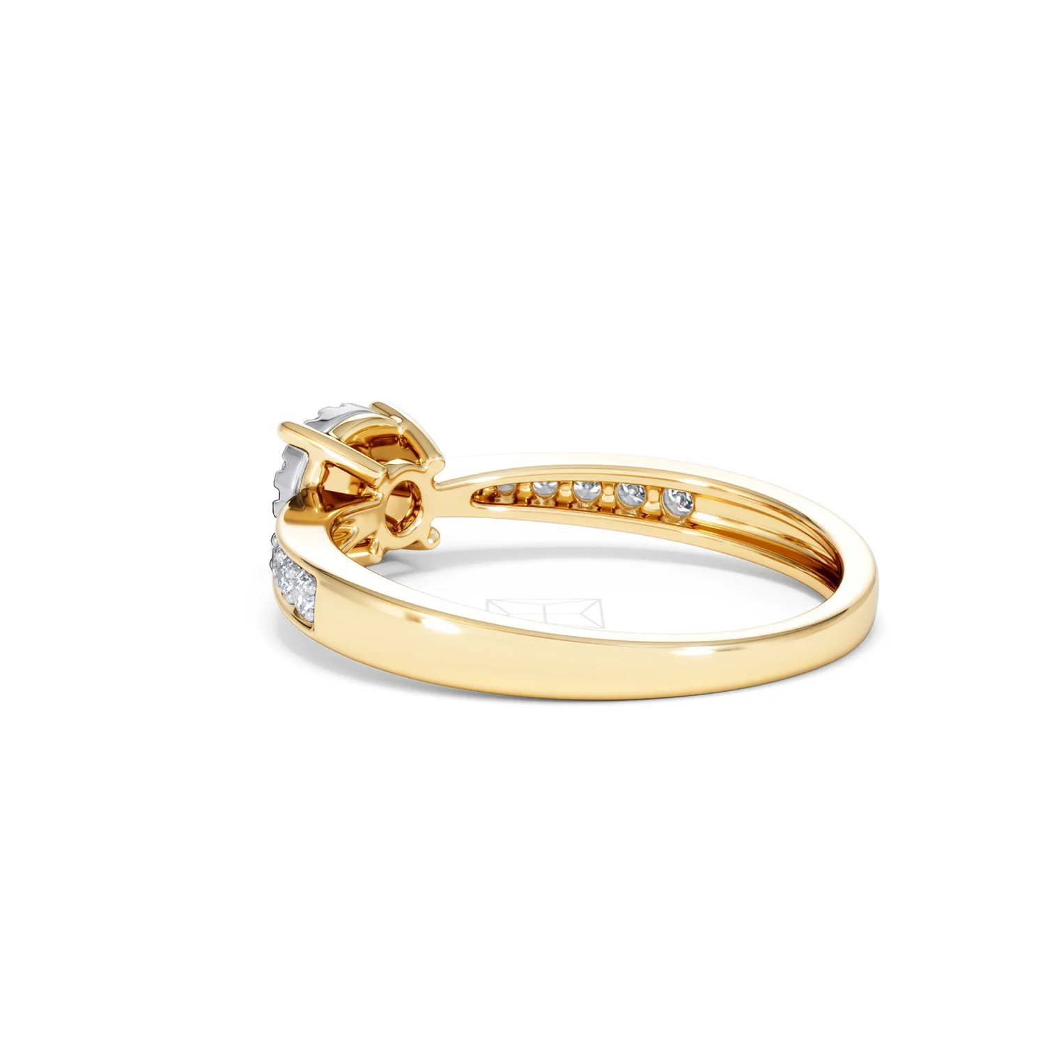 Masami Lab Diamond Engagement Ring 0.20ct Pave Set in 18K Gold Vermeil - Image 60