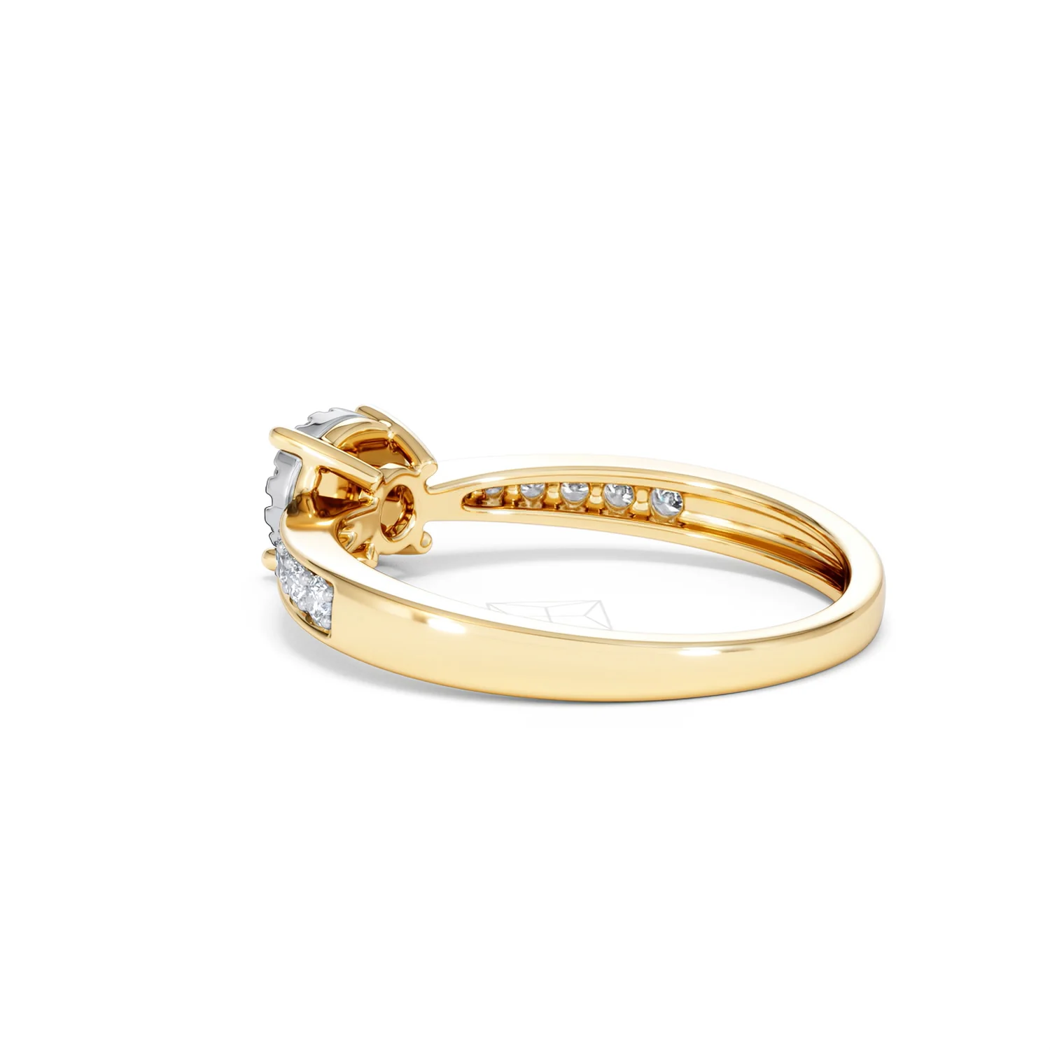 Masami Lab Diamond Engagement Ring 0.20ct Pave Set in 18K Gold Vermeil - Image 61