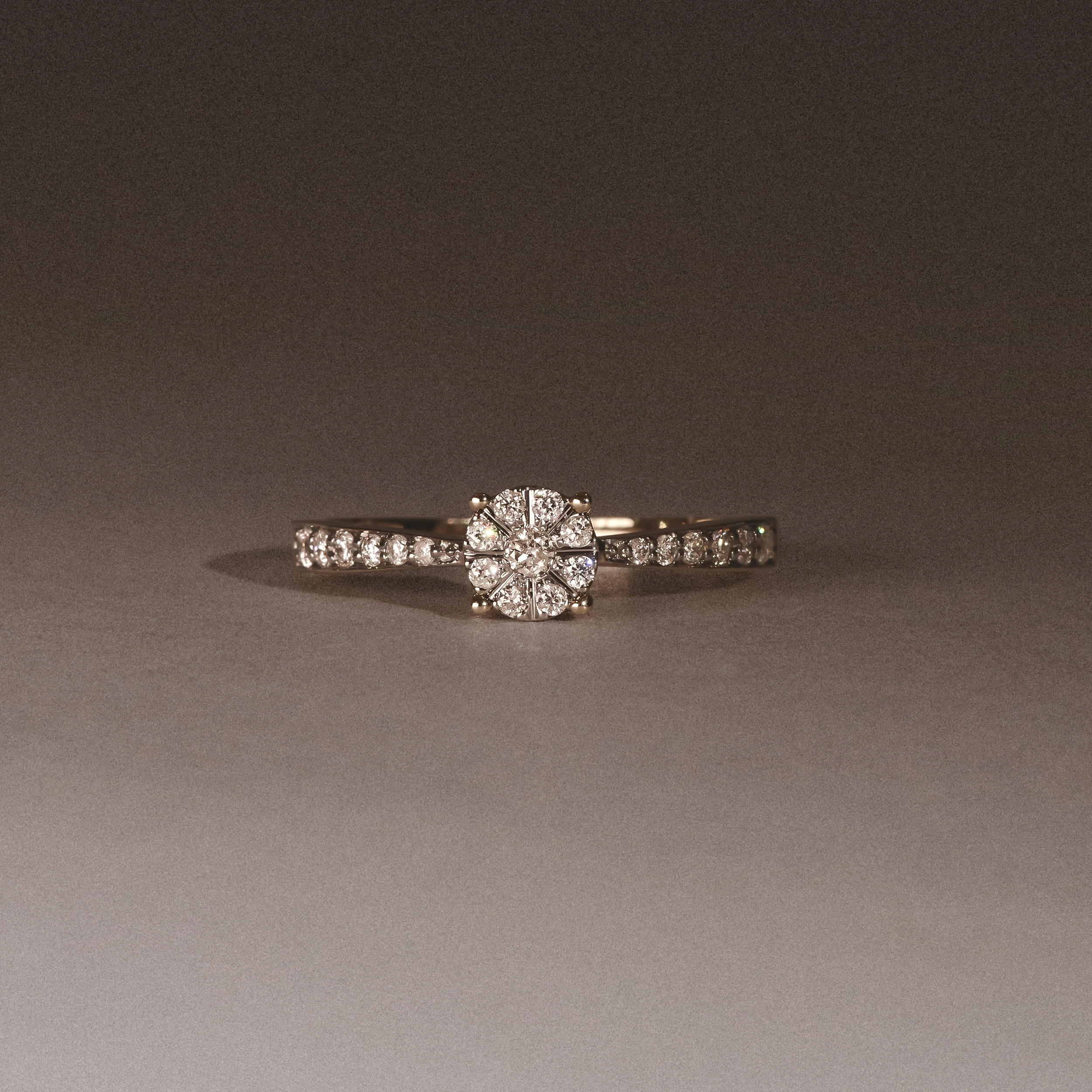 Masami Lab Diamond Engagement Ring 0.20ct Pave Set in 18K Gold Vermeil - Image 8
