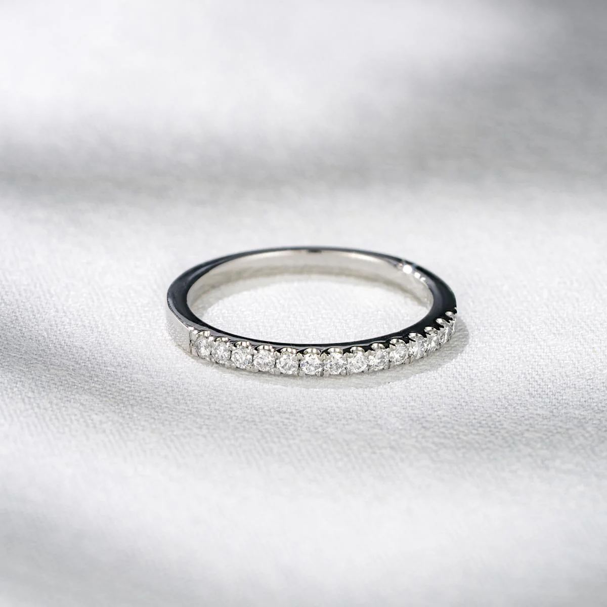 Meghan Matching Wedding Band 0.30ct G/Si Diamond in 18K White Gold - Image 4