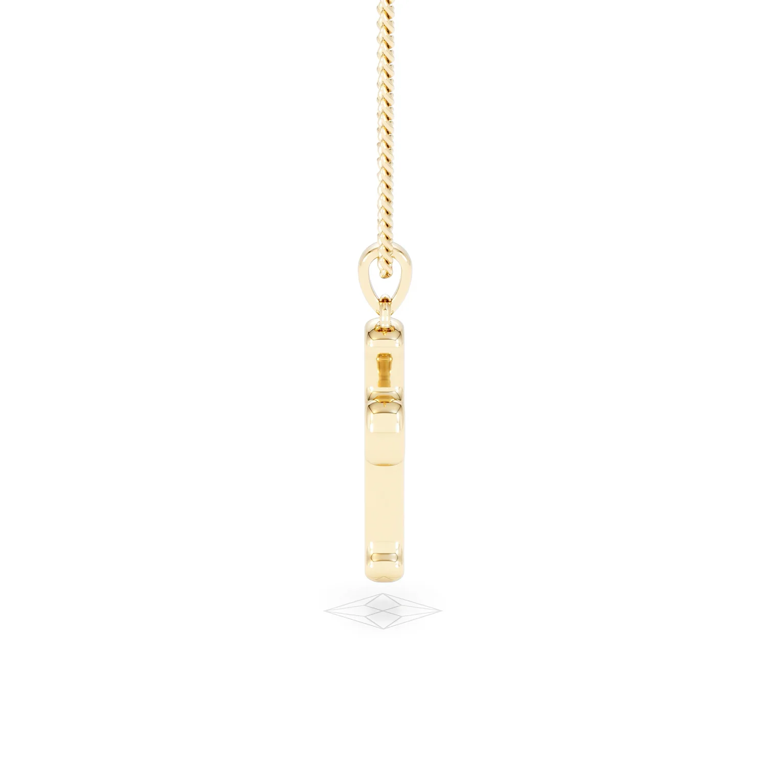 Men’s 0.15ct Lab Grown Diamond Cross Pendant Necklace in 18K Gold Vermeil - Image 28