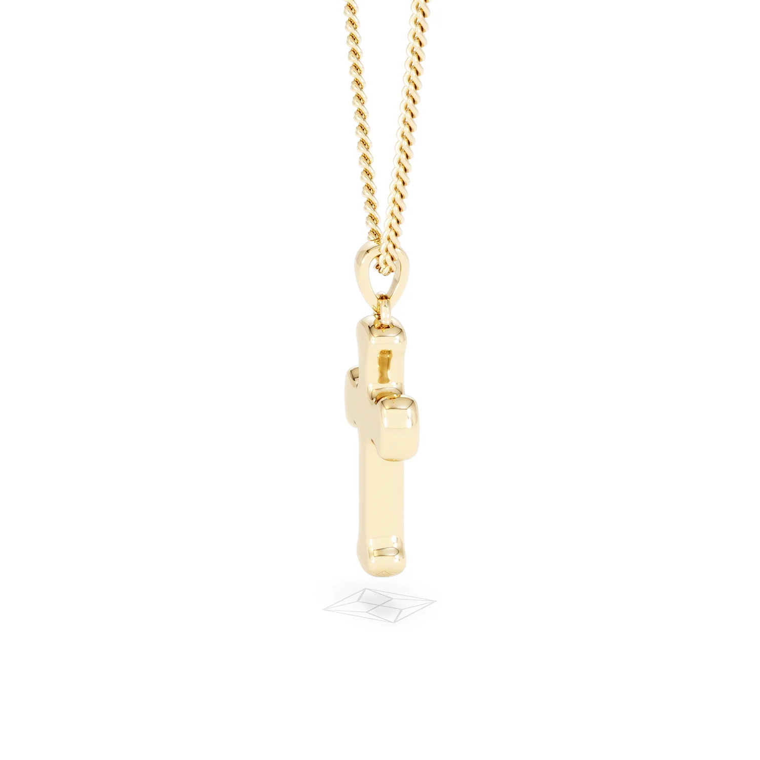 Men’s 0.15ct Lab Grown Diamond Cross Pendant Necklace in 18K Gold Vermeil - Image 31