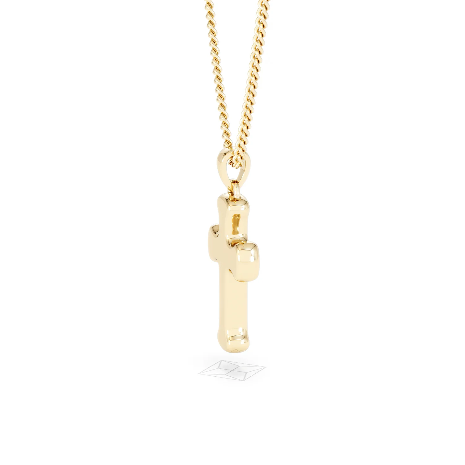 Men’s 0.15ct Lab Grown Diamond Cross Pendant Necklace in 18K Gold Vermeil - Image 32