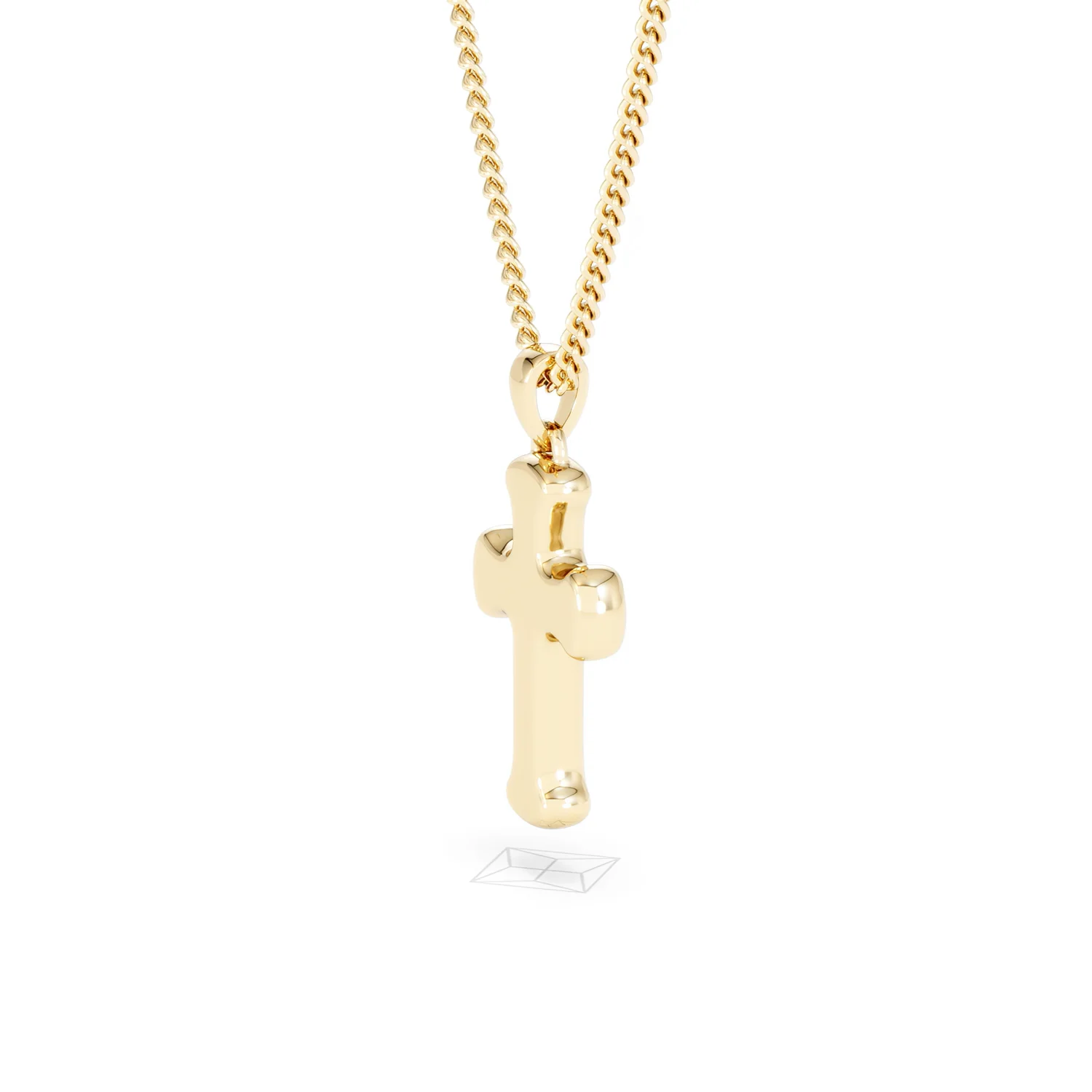 Men’s 0.15ct Lab Grown Diamond Cross Pendant Necklace in 18K Gold Vermeil - Image 34