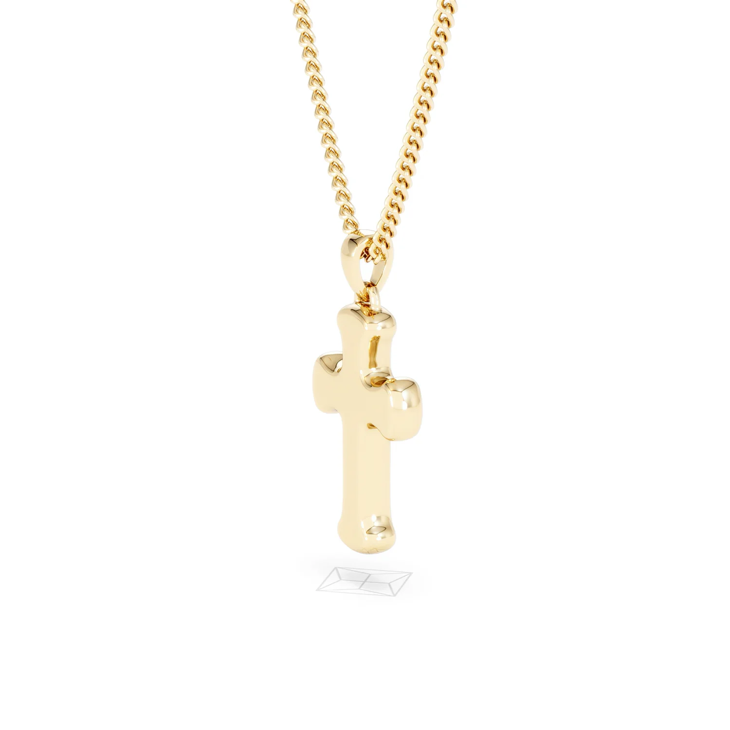 Men’s 0.15ct Lab Grown Diamond Cross Pendant Necklace in 18K Gold Vermeil - Image 35