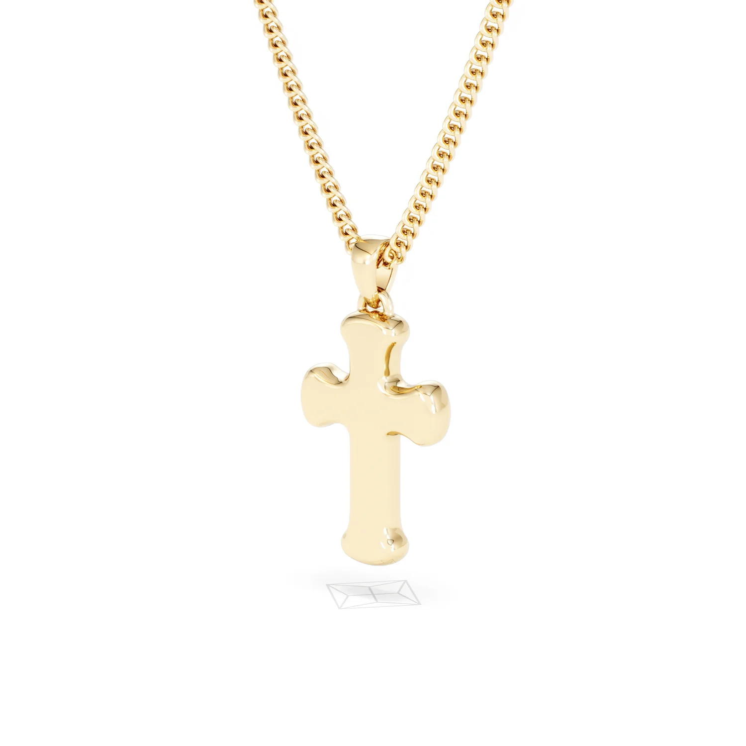 Men’s 0.15ct Lab Grown Diamond Cross Pendant Necklace in 18K Gold Vermeil - Image 40