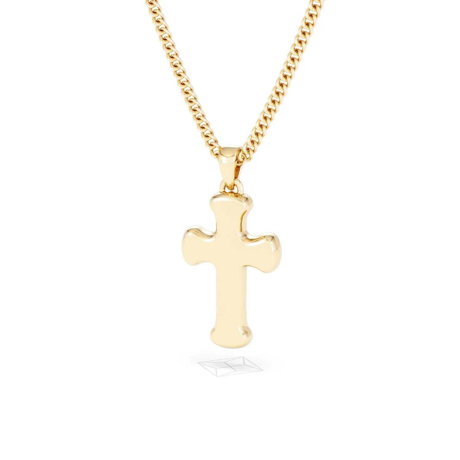 Men’s 0.15ct Lab Grown Diamond Cross Pendant Necklace in 18K Gold Vermeil - Image 43