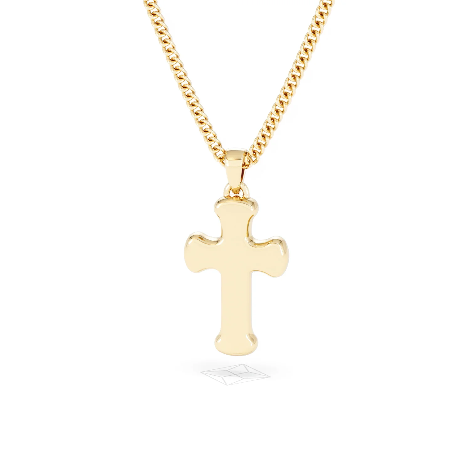 Men’s 0.15ct Lab Grown Diamond Cross Pendant Necklace in 18K Gold Vermeil - Image 45