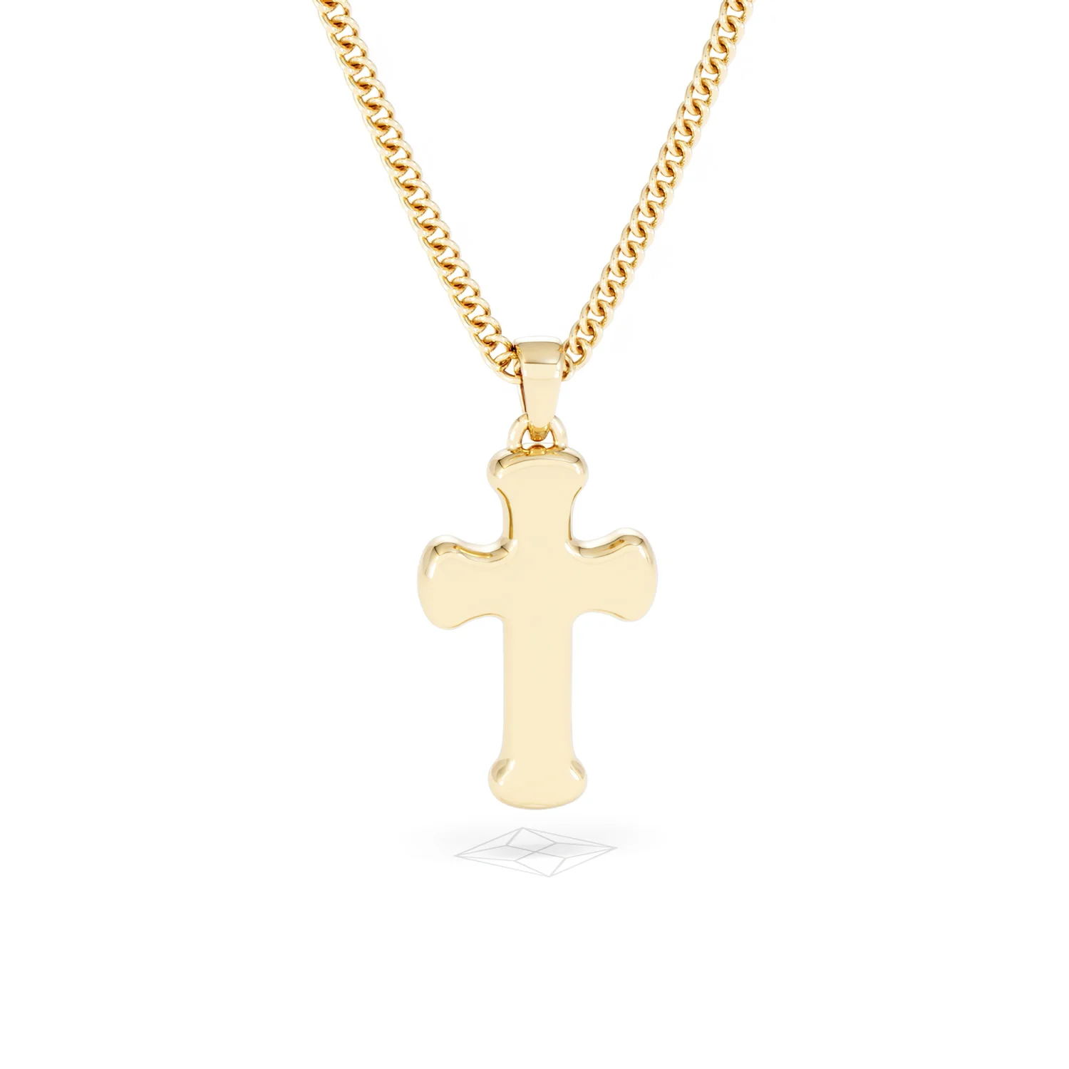Men’s 0.15ct Lab Grown Diamond Cross Pendant Necklace in 18K Gold Vermeil - Image 50