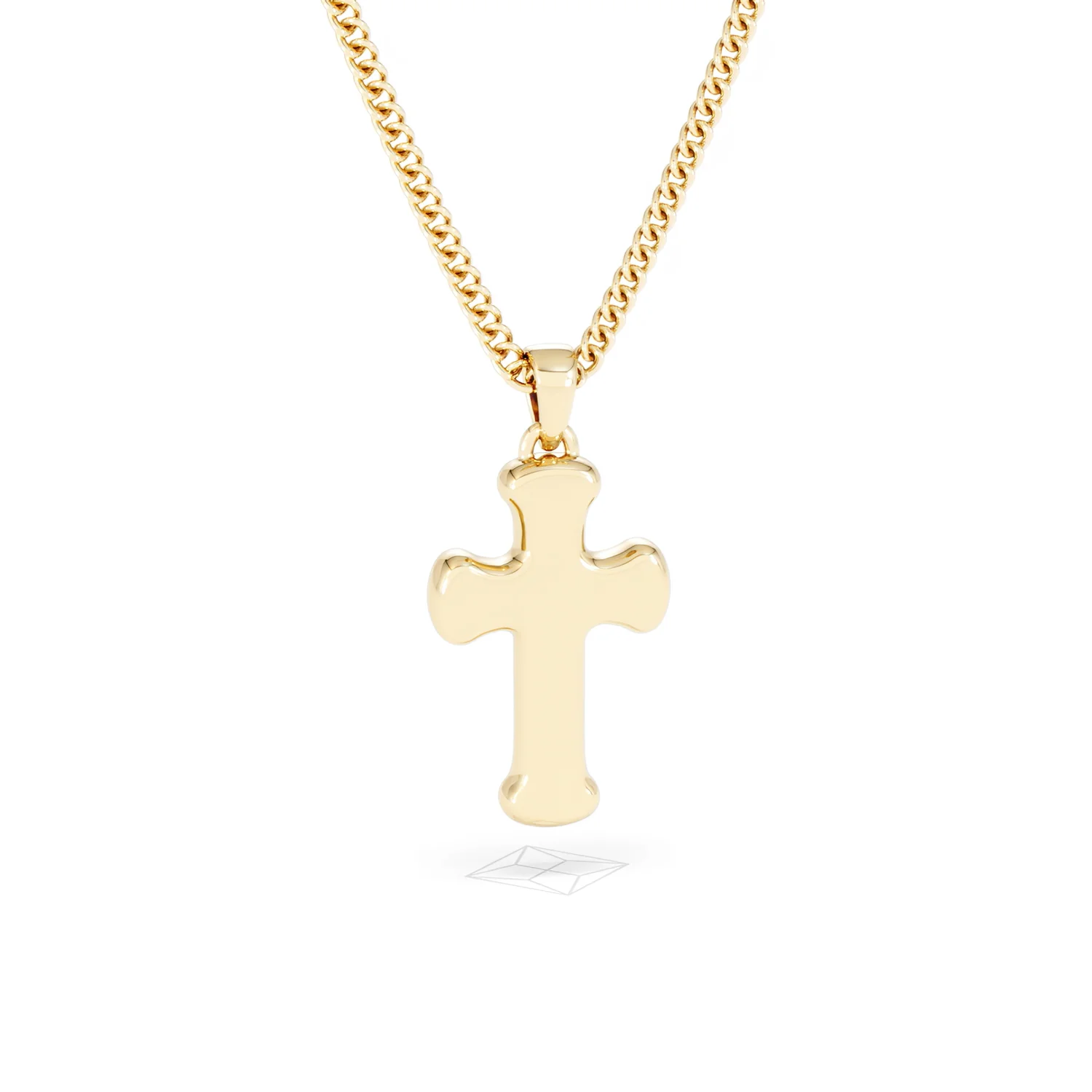 Men’s 0.15ct Lab Grown Diamond Cross Pendant Necklace in 18K Gold Vermeil - Image 51