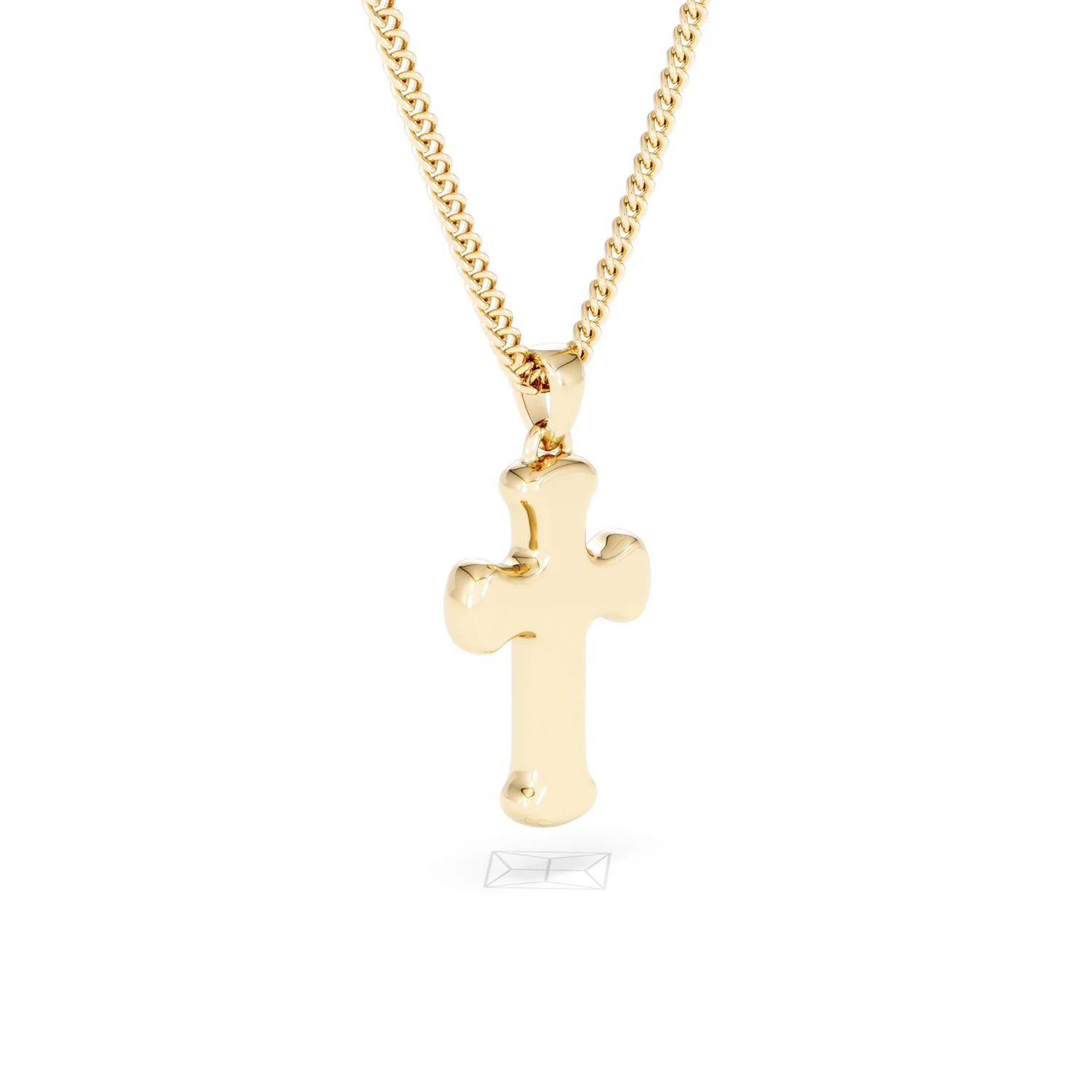 Men’s 0.15ct Lab Grown Diamond Cross Pendant Necklace in 18K Gold Vermeil - Image 57
