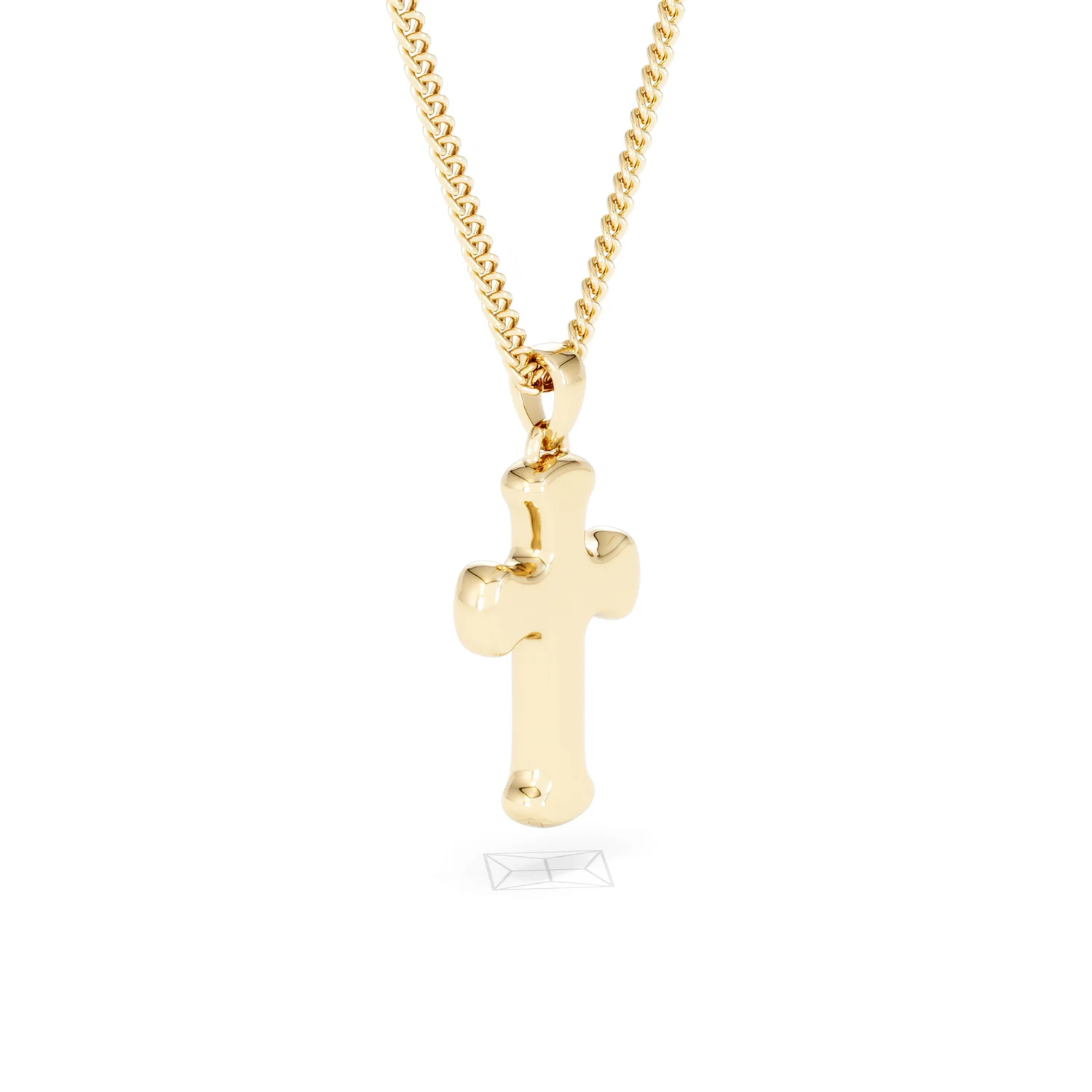 Men’s 0.15ct Lab Grown Diamond Cross Pendant Necklace in 18K Gold Vermeil - Image 59