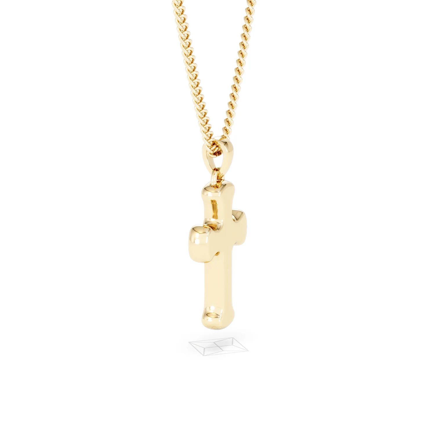 Men’s 0.15ct Lab Grown Diamond Cross Pendant Necklace in 18K Gold Vermeil - Image 62
