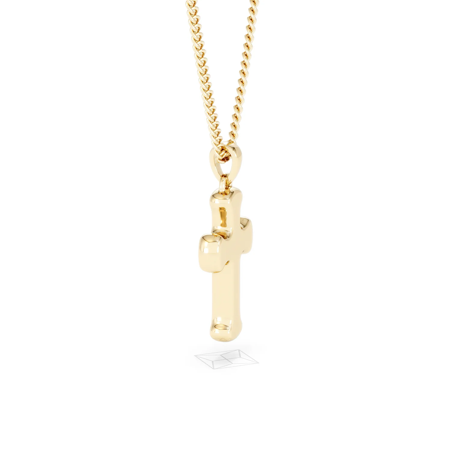 Men’s 0.15ct Lab Grown Diamond Cross Pendant Necklace in 18K Gold Vermeil - Image 63
