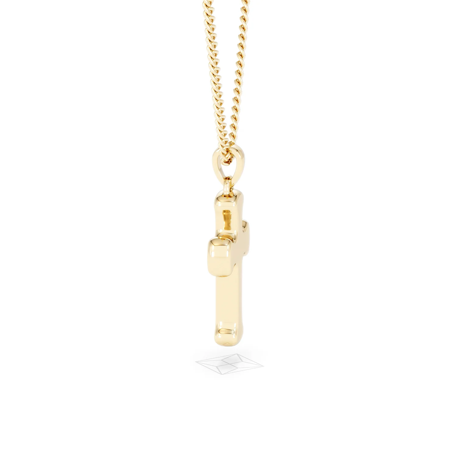 Men’s 0.15ct Lab Grown Diamond Cross Pendant Necklace in 18K Gold Vermeil - Image 65