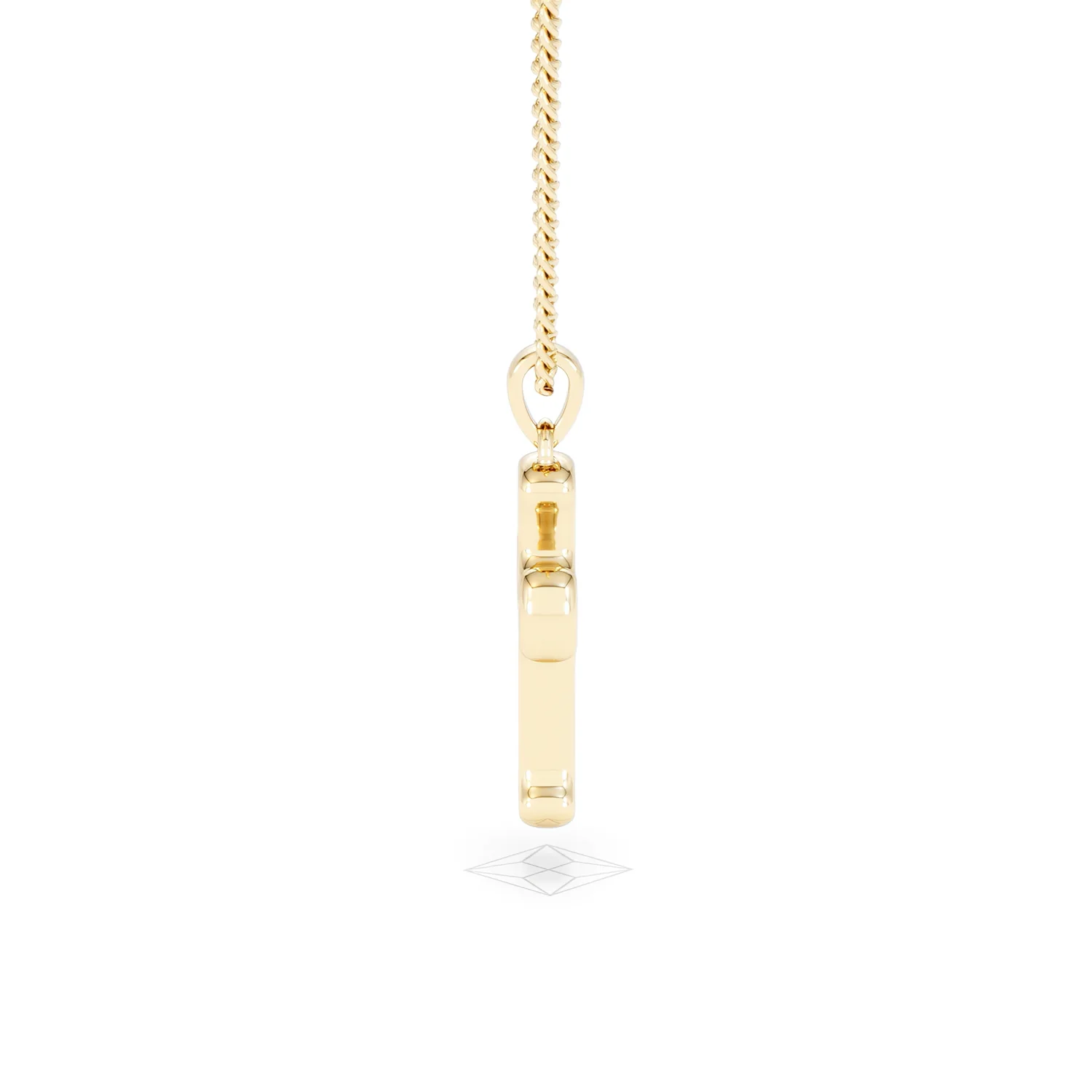 Men’s 0.15ct Lab Grown Diamond Cross Pendant Necklace in 18K Gold Vermeil - Image 68