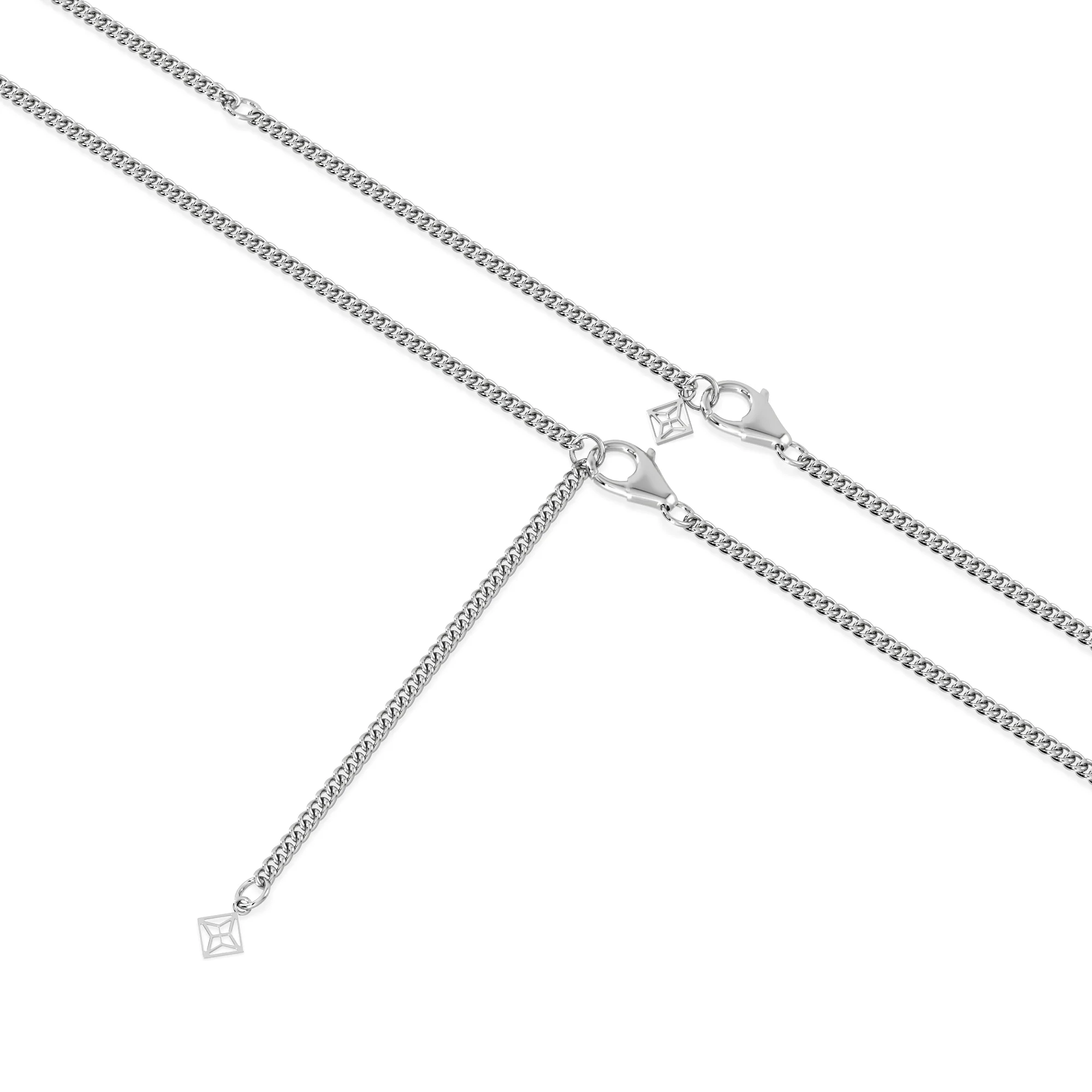 Men’s 0.15ct Lab Grown Diamond Cross Pendant Necklace in Sterling Silver - Image 7
