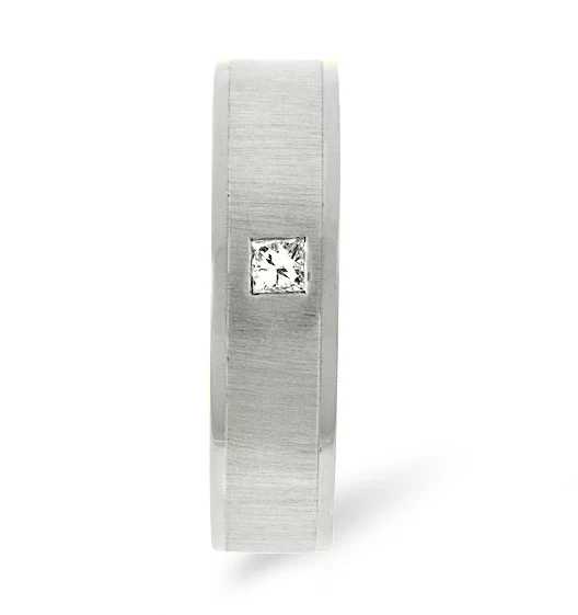 Mens 0.07ct H/Si Diamond Platinum Dress Ring - Image 2
