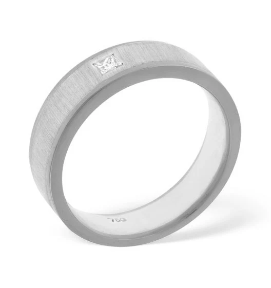 Mens 0.07ct H/Si Diamond Platinum Dress Ring - Image 3