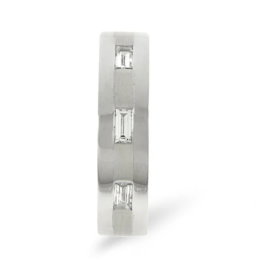 Mens 0.14ct H/Si Diamond Platinum Dress Ring - Image 2