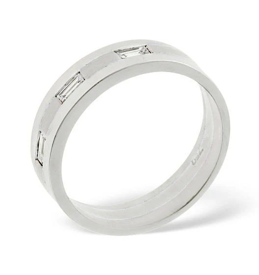 Mens 0.14ct H/Si Diamond Platinum Dress Ring - Image 3