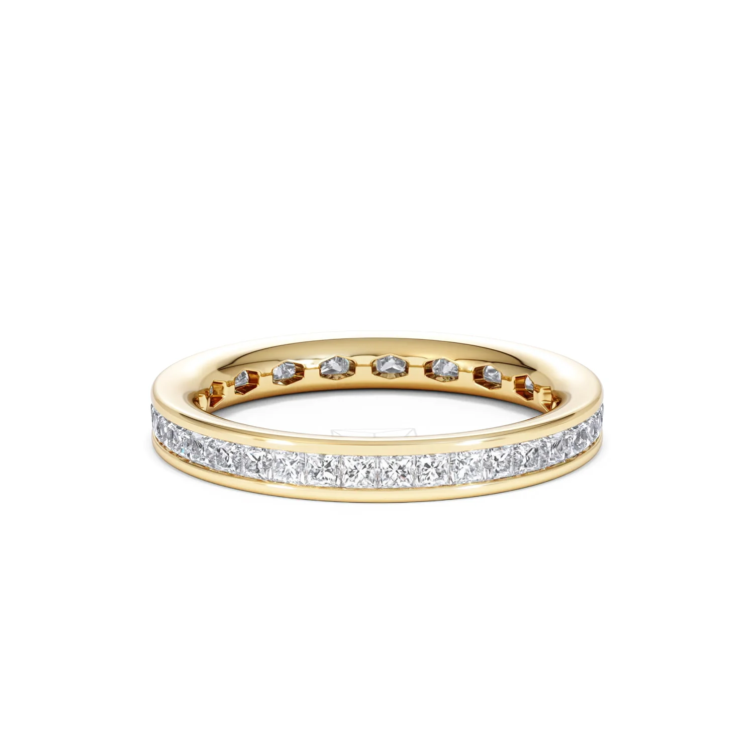 Mens 1ct G/Vs Diamond 18K Gold Full Band Ring - Image 18