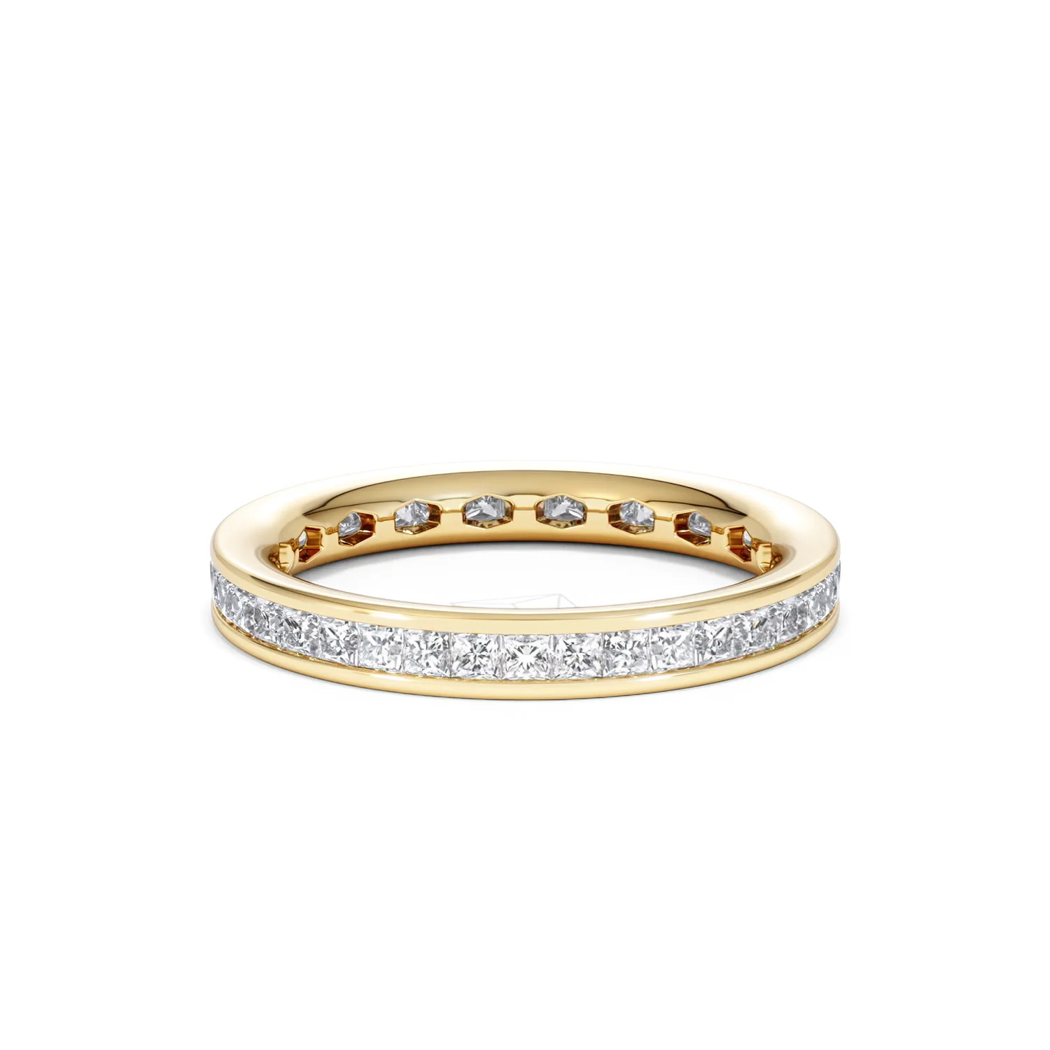 Mens 1ct G/Vs Diamond 18K Gold Full Band Ring - Image 21