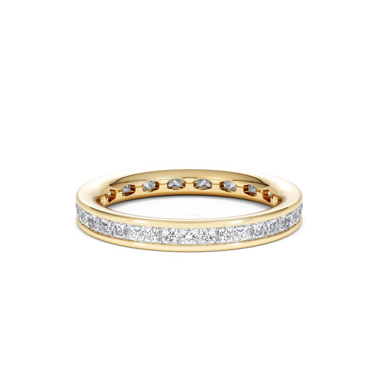 Mens 1ct G/Vs Diamond 18K Gold Full Band Ring - Image 25
