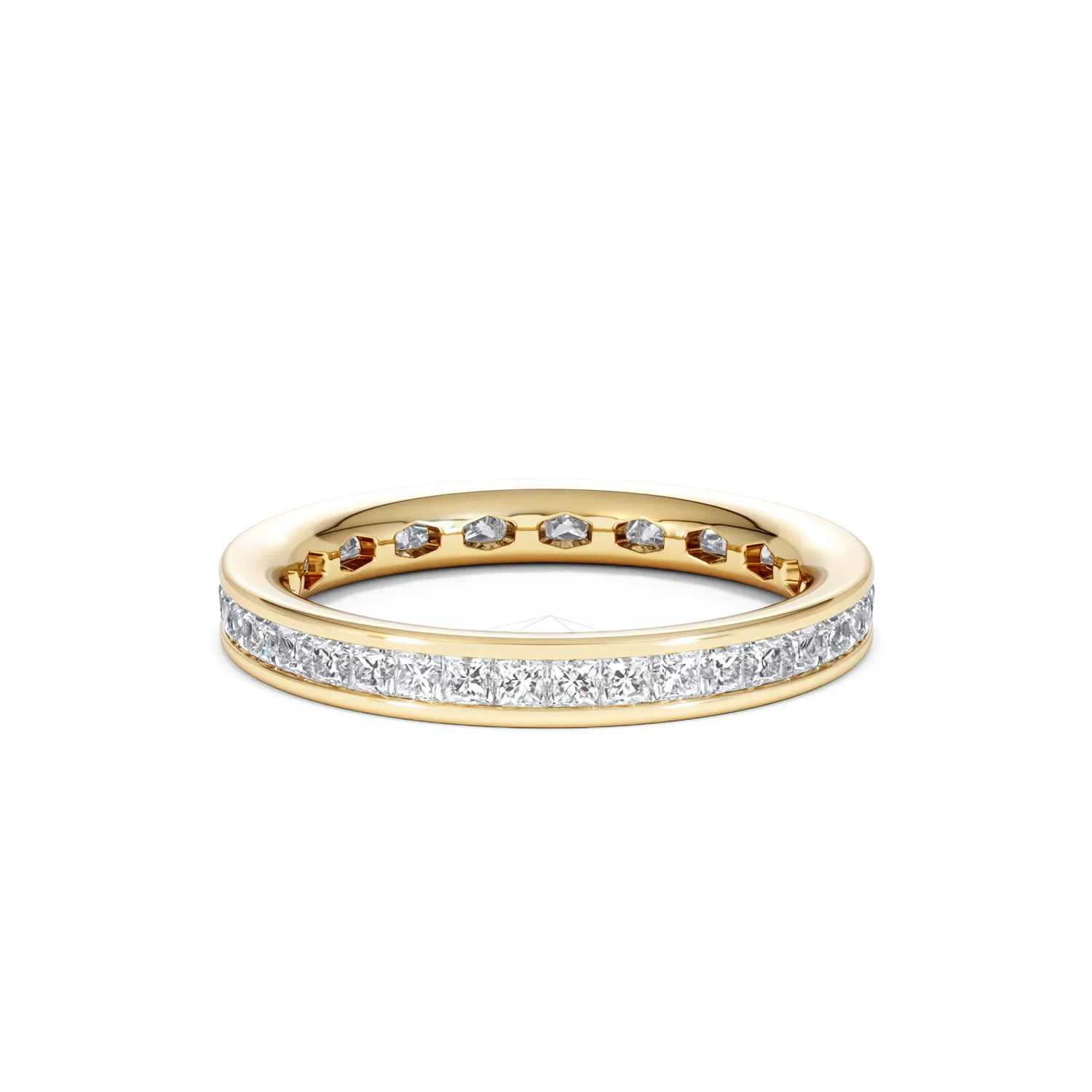 Mens 1ct G/Vs Diamond 18K Gold Full Band Ring - Image 26
