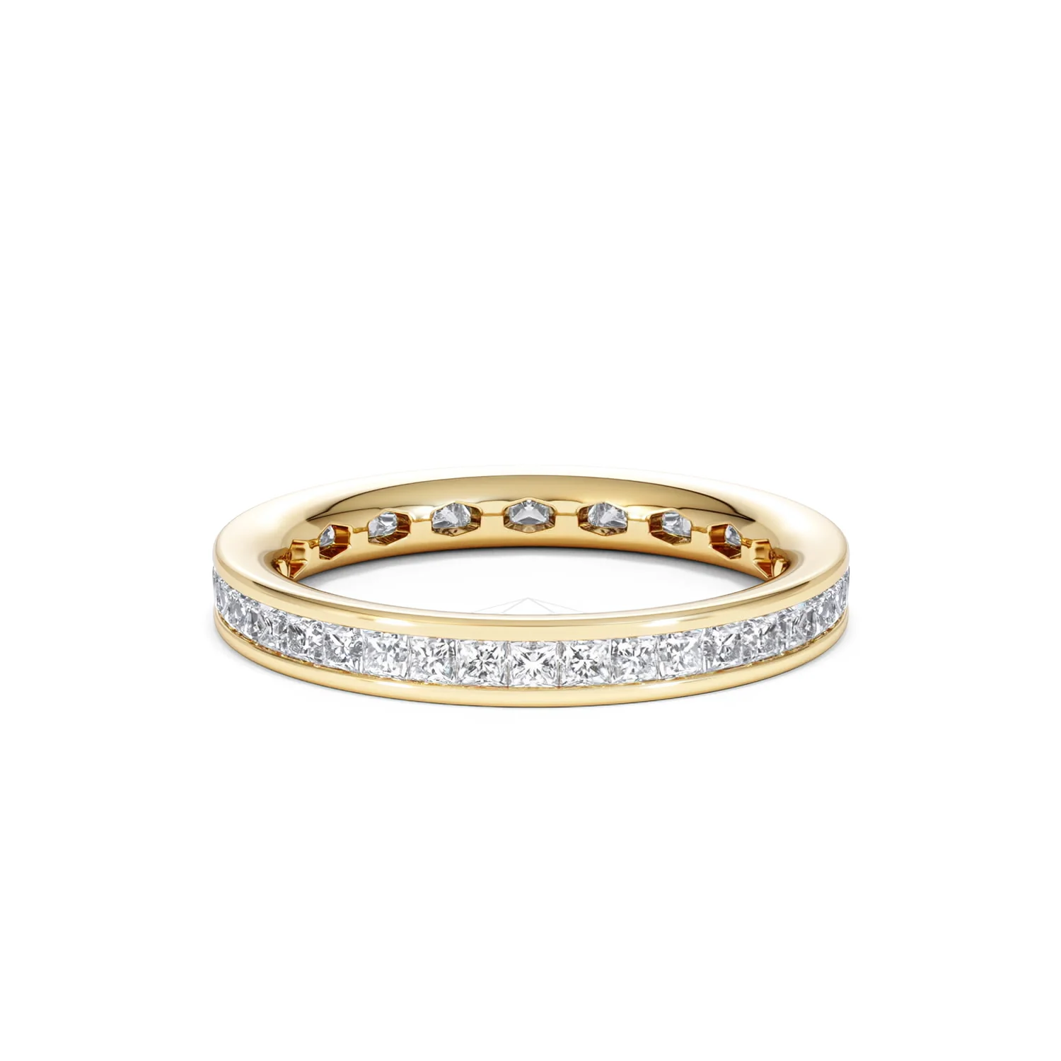 Mens 1ct G/Vs Diamond 18K Gold Full Band Ring - Image 27