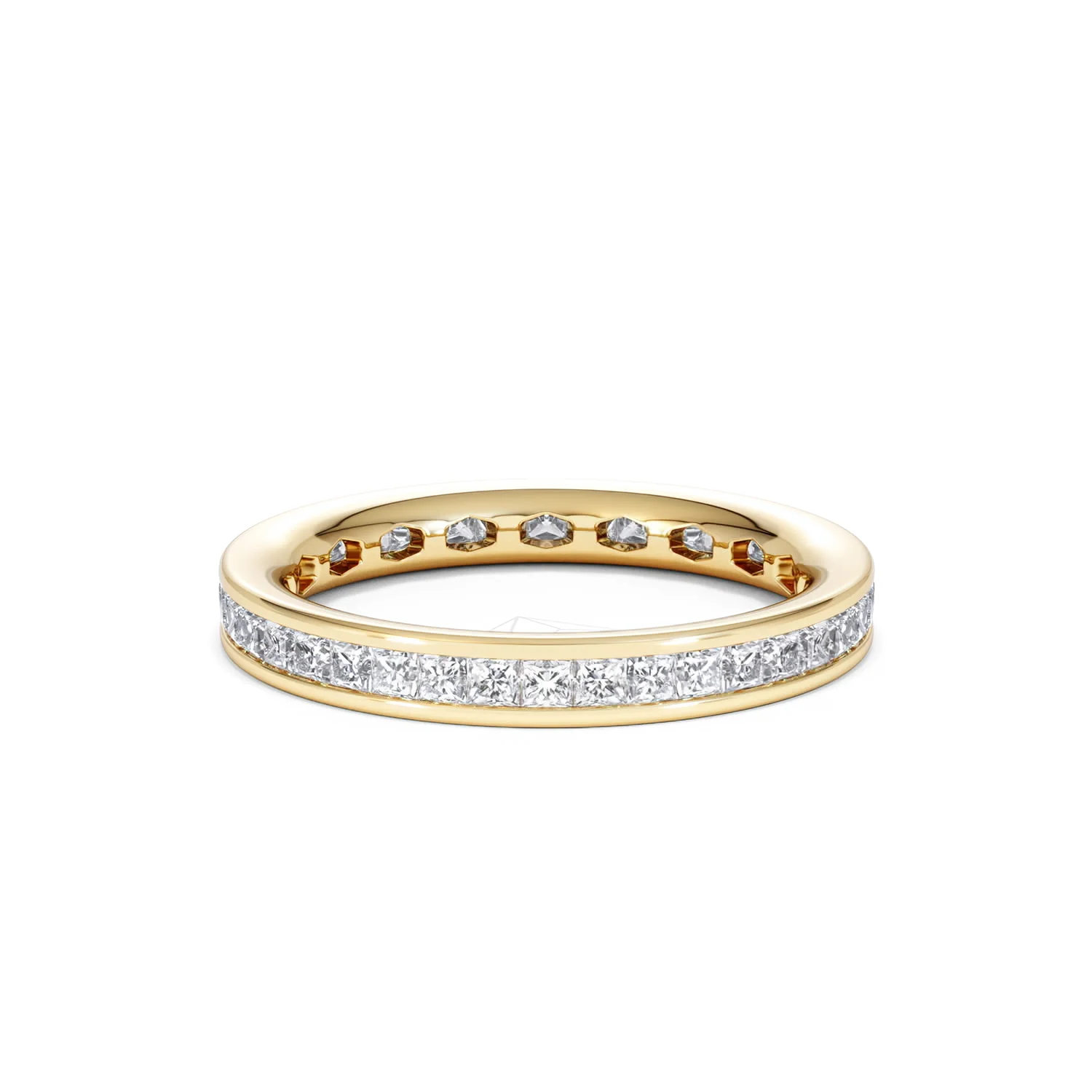 Mens 1ct G/Vs Diamond 18K Gold Full Band Ring - Image 31