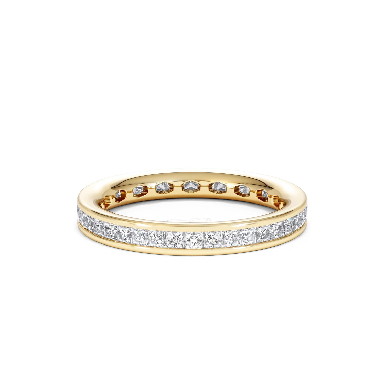 Mens 1ct G/Vs Diamond 18K Gold Full Band Ring - Image 39
