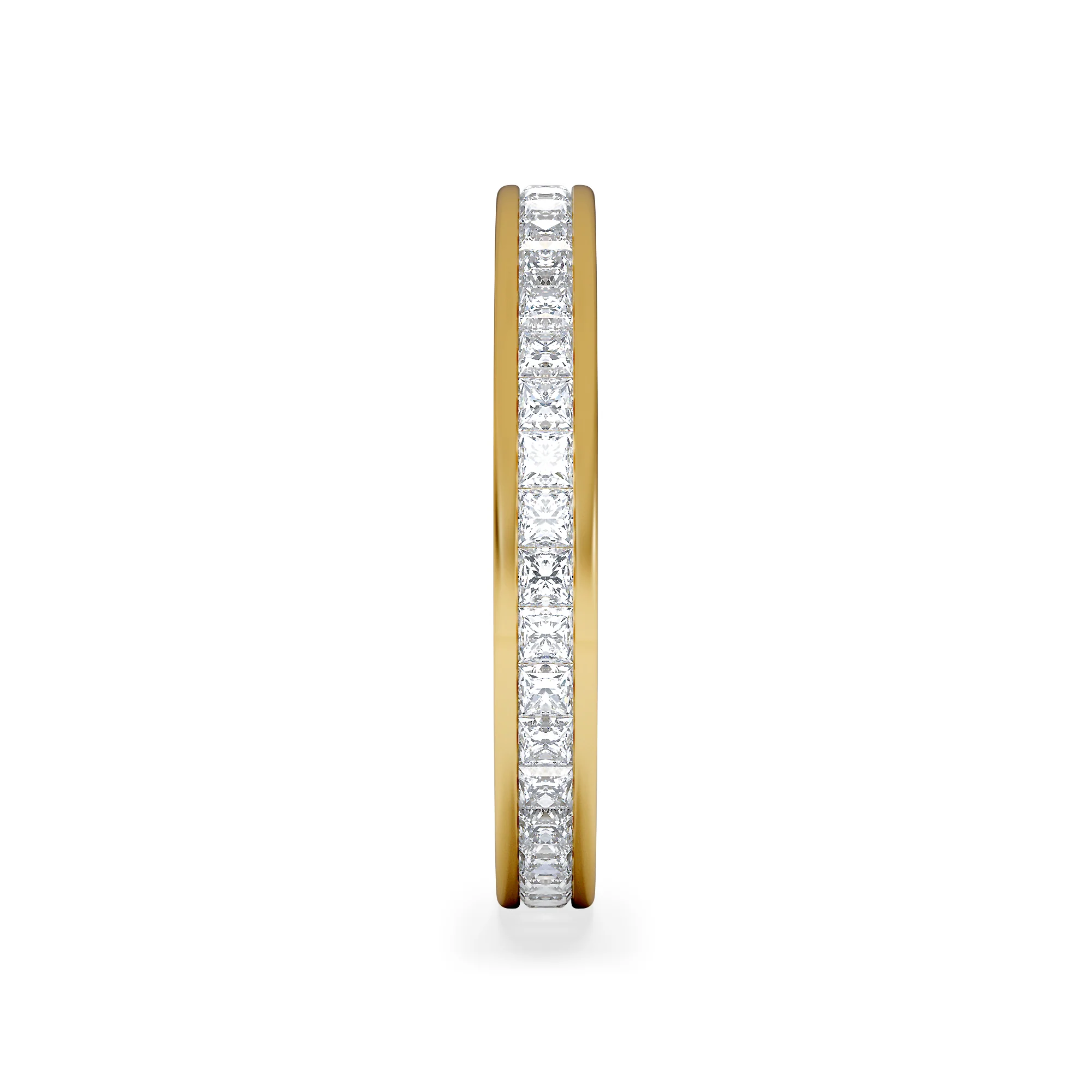 Mens 1ct G/Vs Diamond 18K Gold Full Band Ring - Image 4