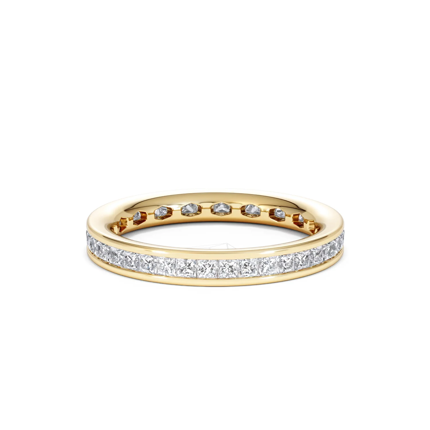 Mens 1ct G/Vs Diamond 18K Gold Full Band Ring - Image 42