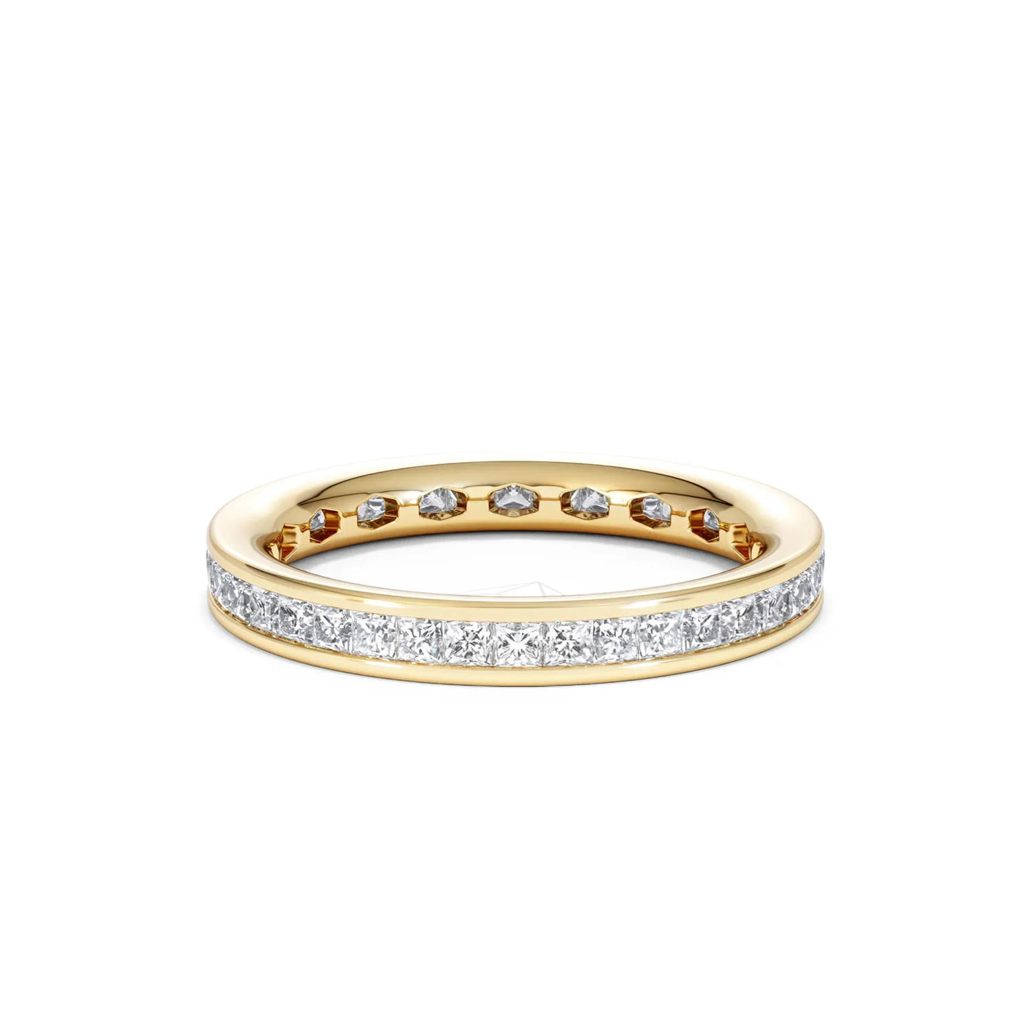Mens 1ct G/Vs Diamond 18K Gold Full Band Ring - Image 43