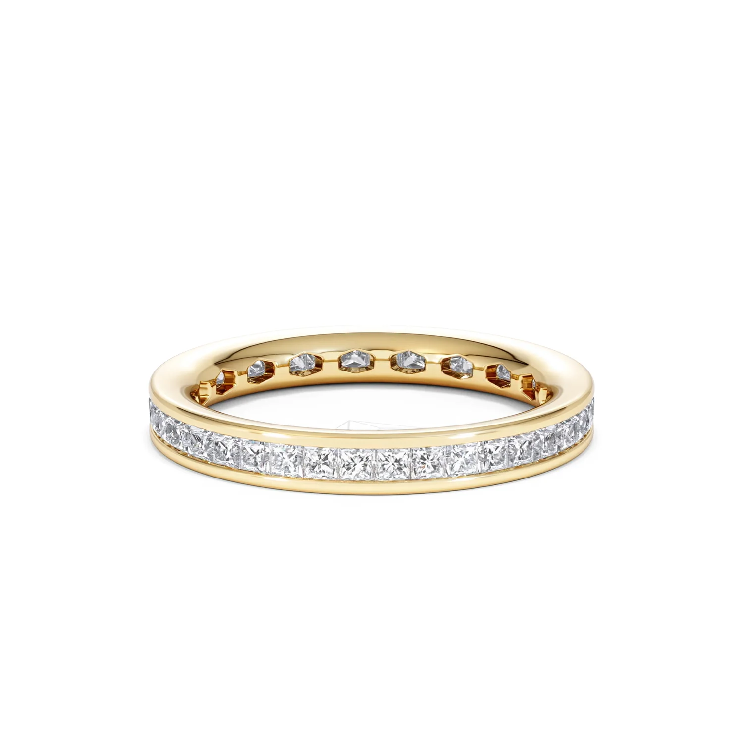 Mens 1ct G/Vs Diamond 18K Gold Full Band Ring - Image 52